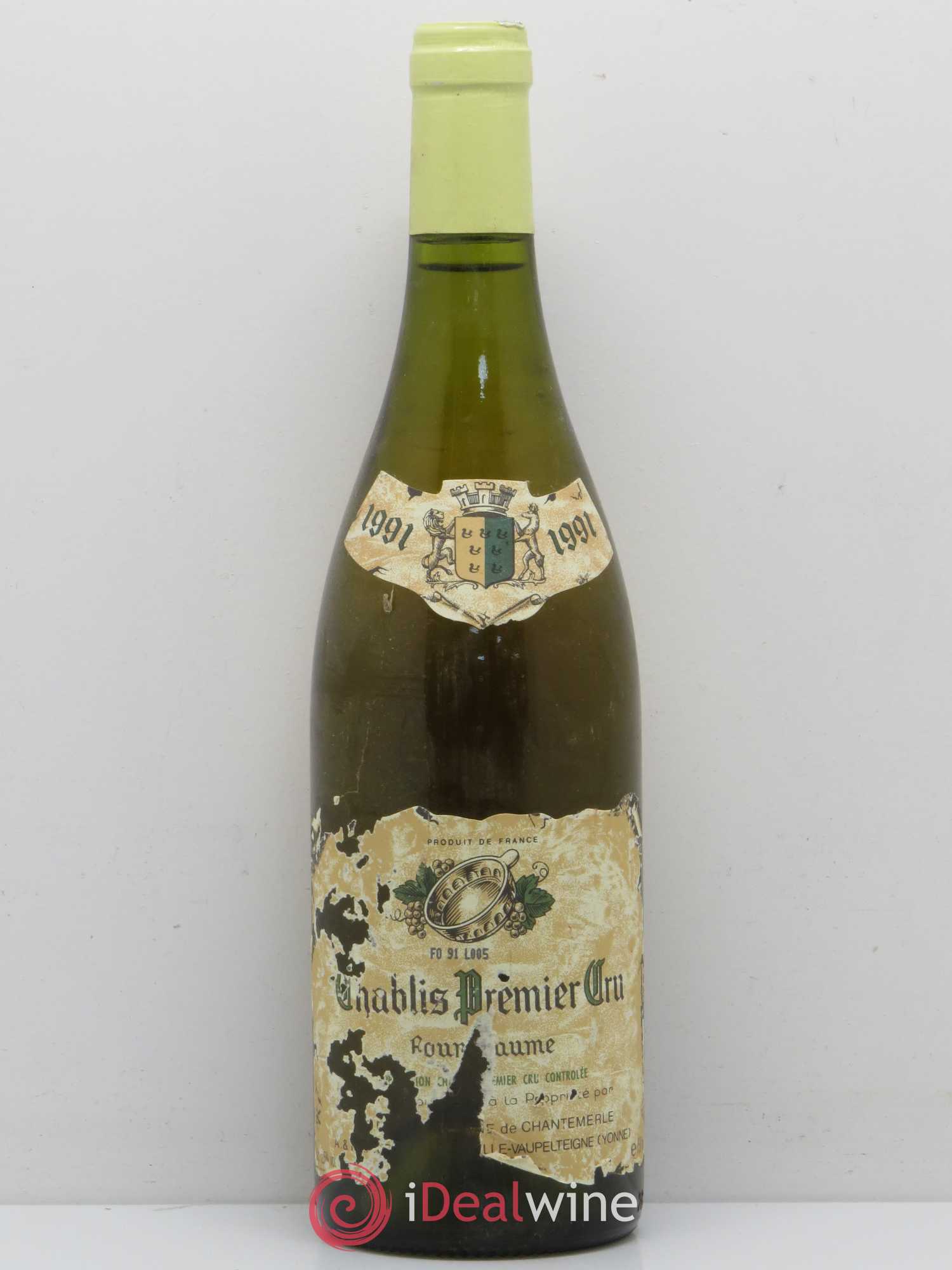 Chablis 1er Cru Fourchaume Chantemerle (Domaine de) 1991 - Lot de 1 bouteille - 0