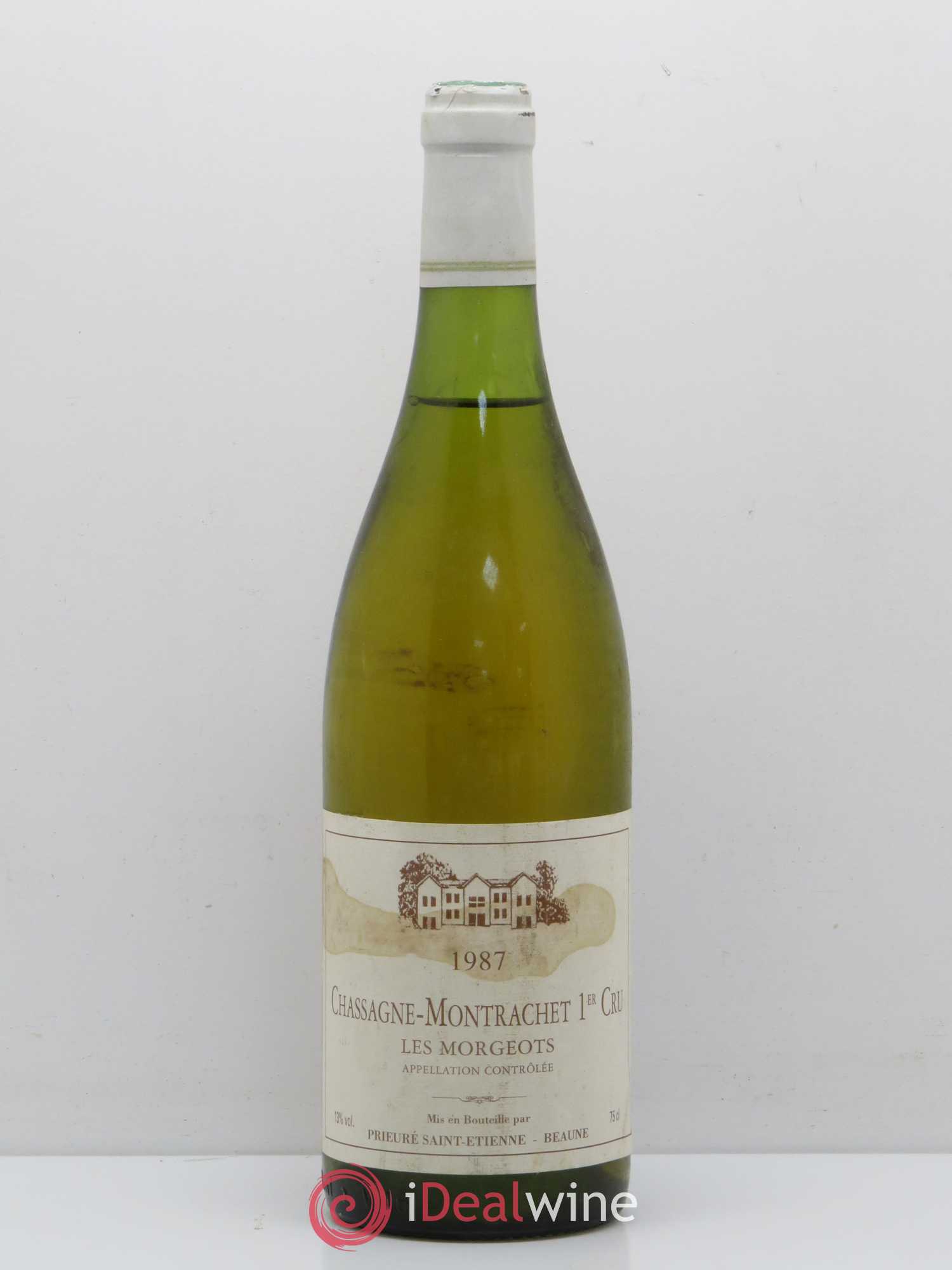 Chassagne-Montrachet 1er Cru Les Morgeots Prieure Saint Etienne 1987 - Posten von 1 Flasche - 0