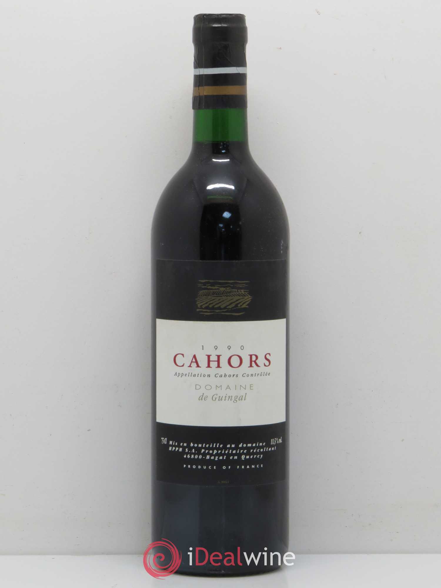 Cahors Domaine de Guingal 1990 - Posten von 1 Flasche - 0