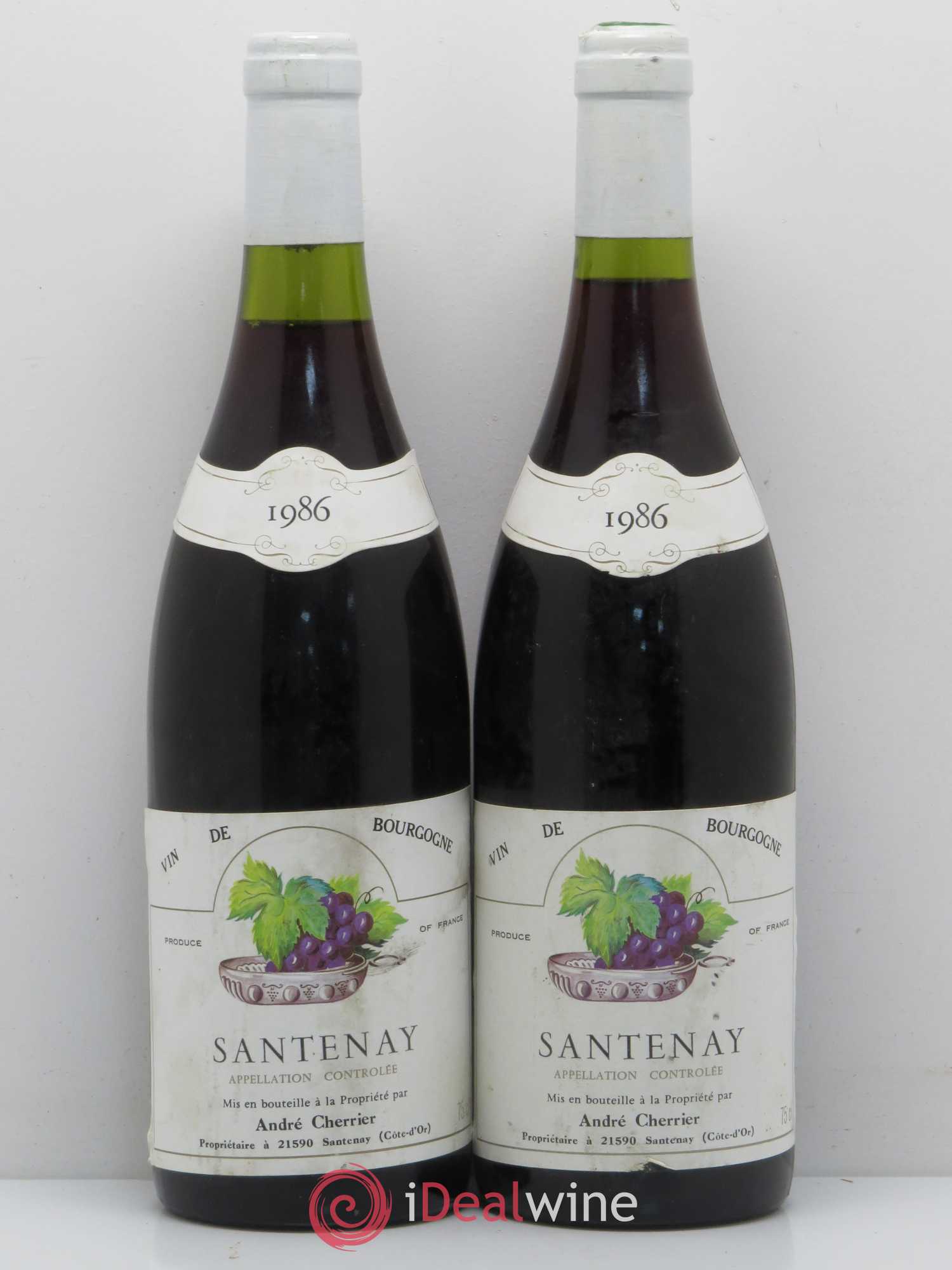 Santenay André Cherrier 1986 - Lot de 2 bouteilles - 0
