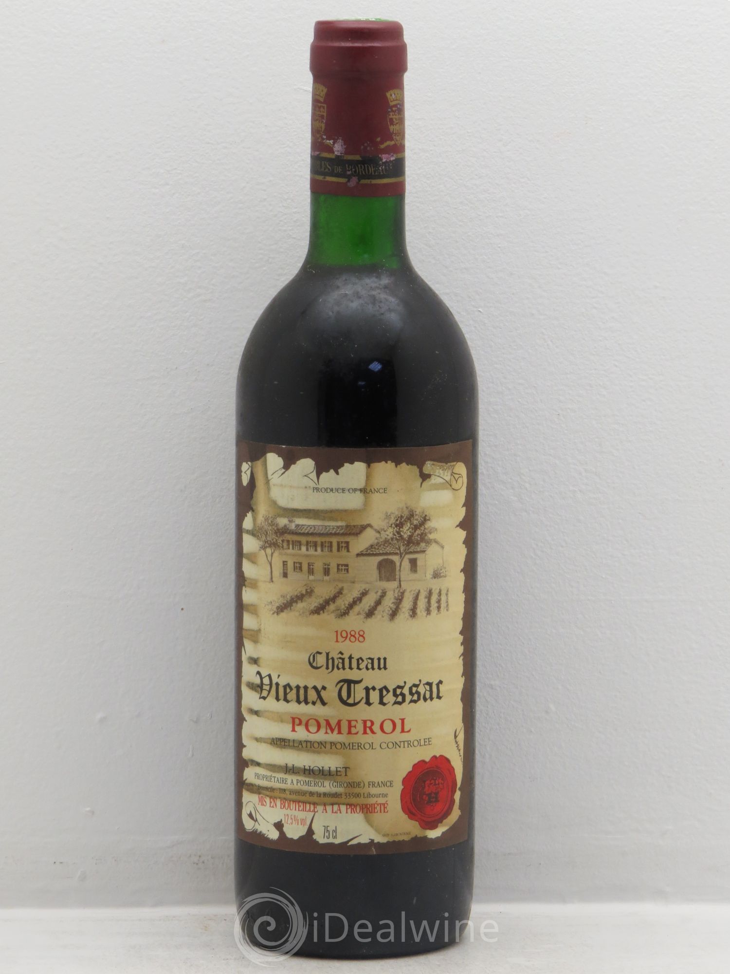 Pomerol Château Vieux Tressac 1988 - Posten von 6 Flaschen - 0