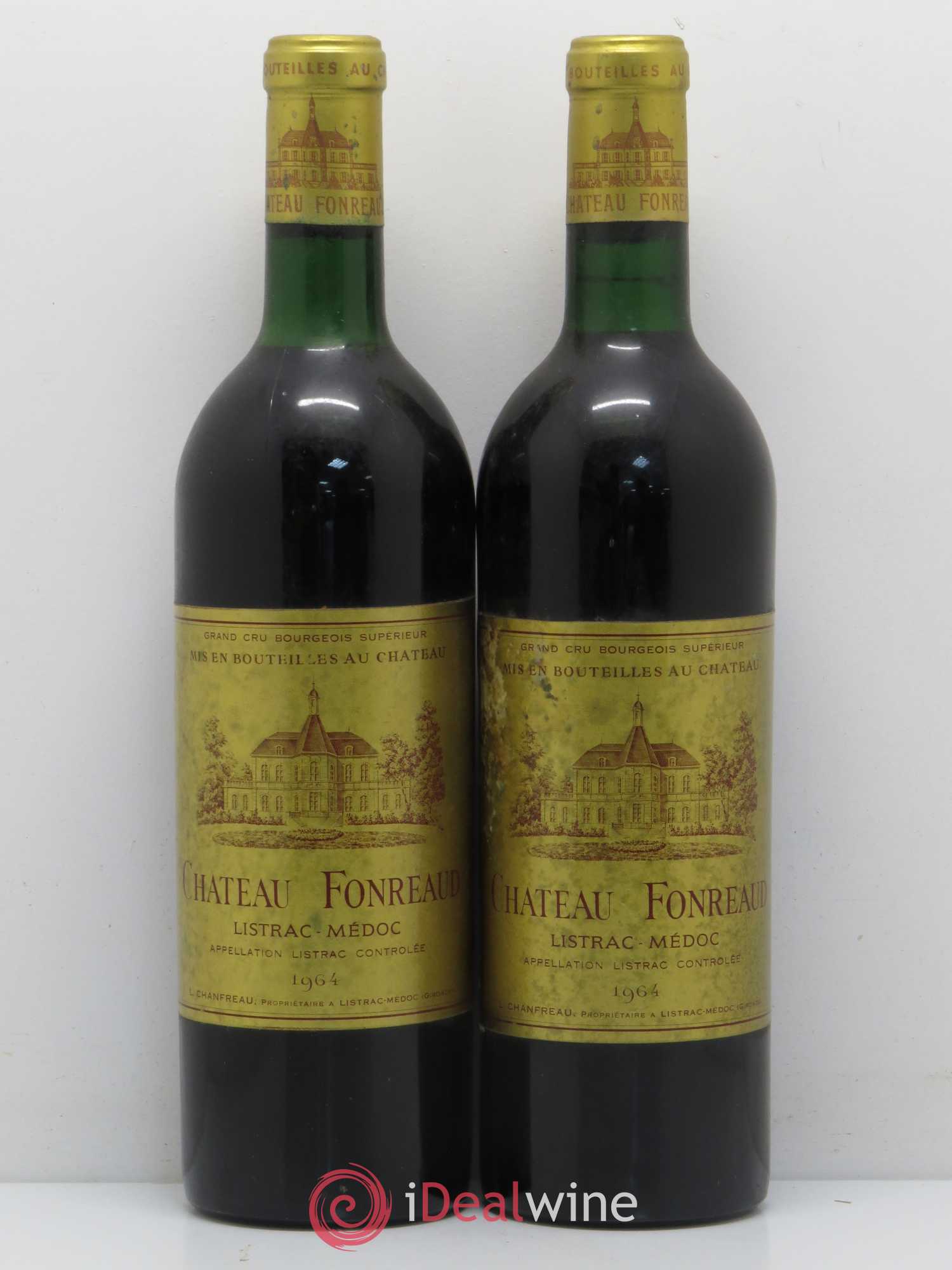 Château Fonréaud Cru Bourgeois 1964 - Lot de 2 bouteilles - 0