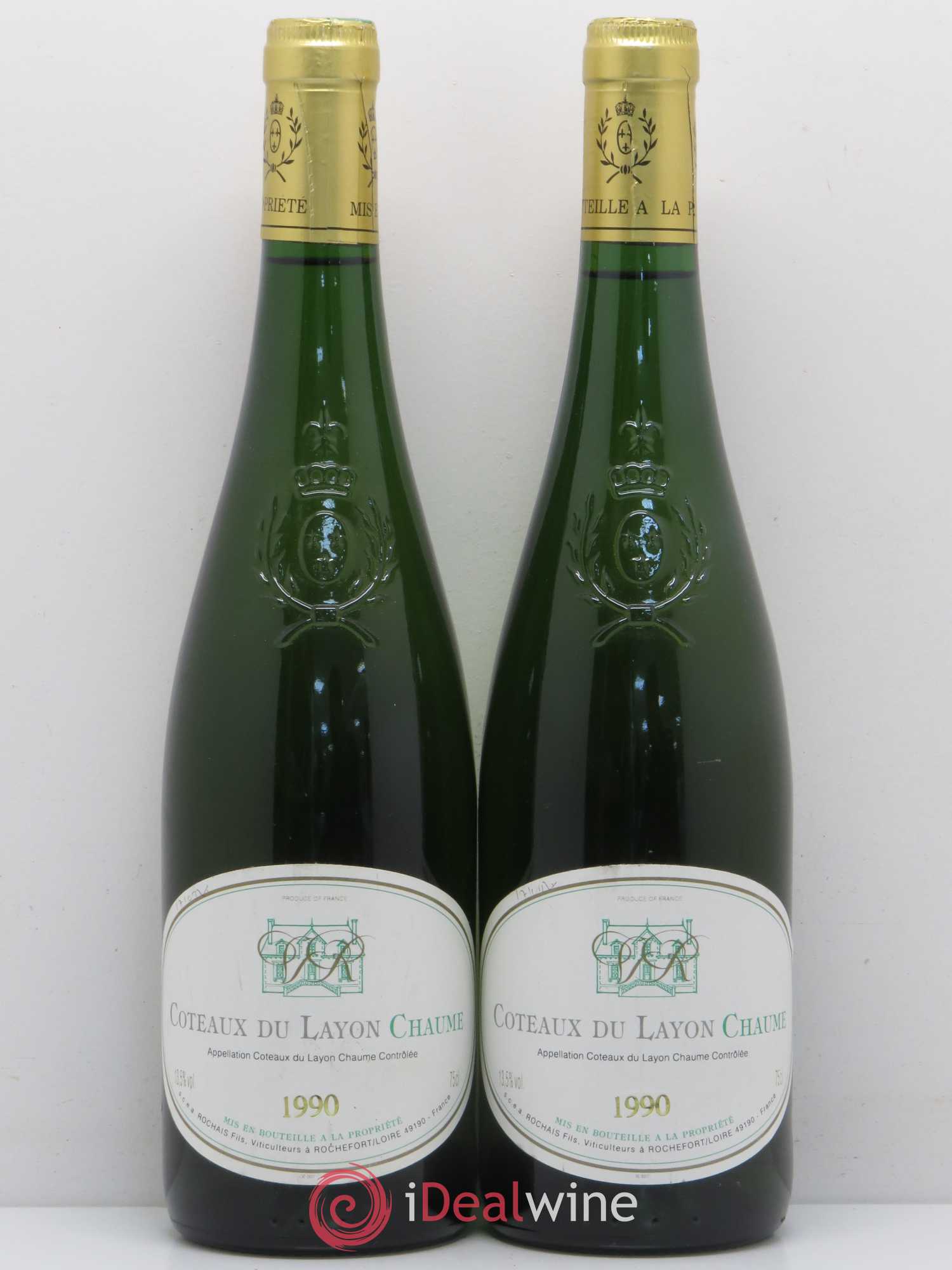 Coteaux du Layon Chaume Rochais et Fils 1990 - Lotto di 2 bottiglie - 0