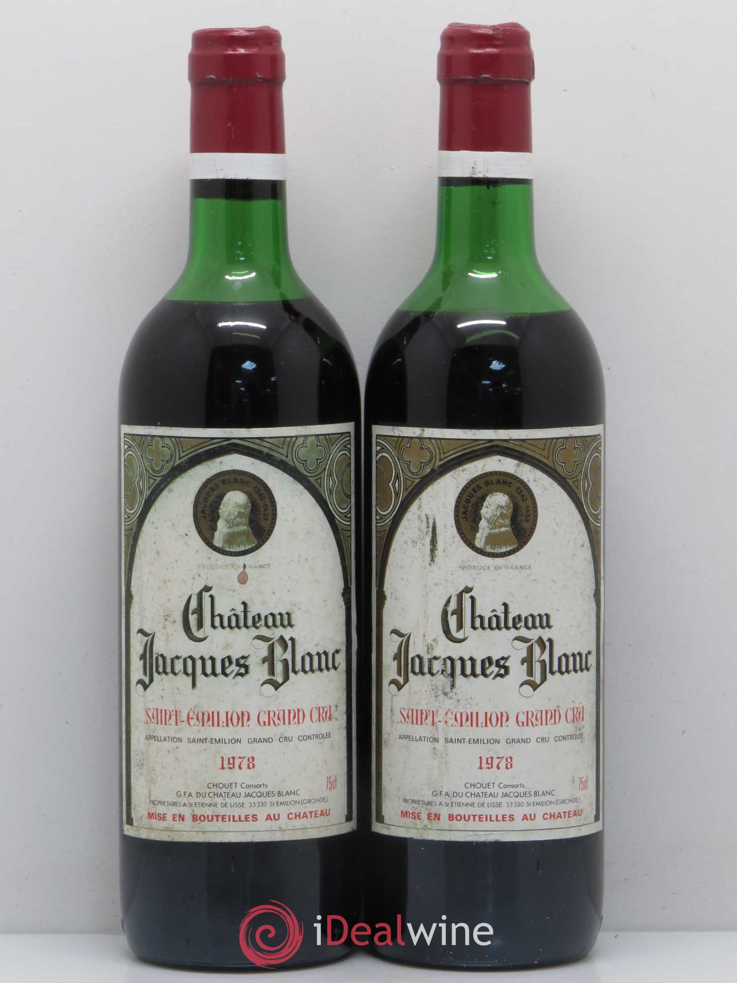 Château Jacques Blanc 1978 - Lot de 2 bouteilles - 0