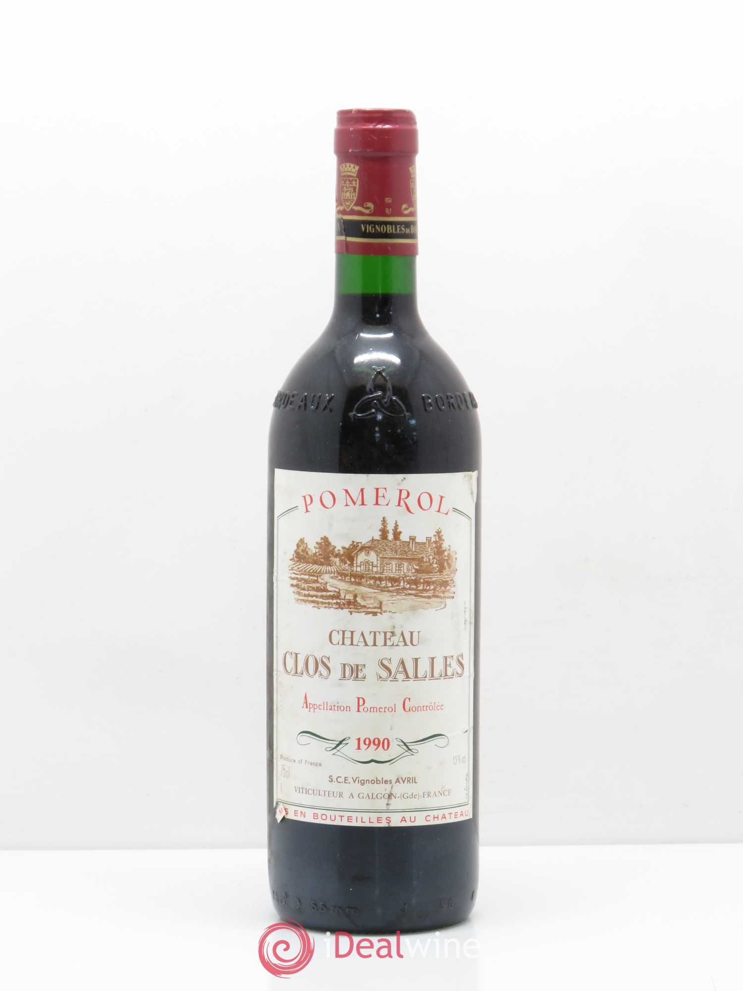 Pomerol Clos de Salles 1990 - Posten von 1 Flasche - 0
