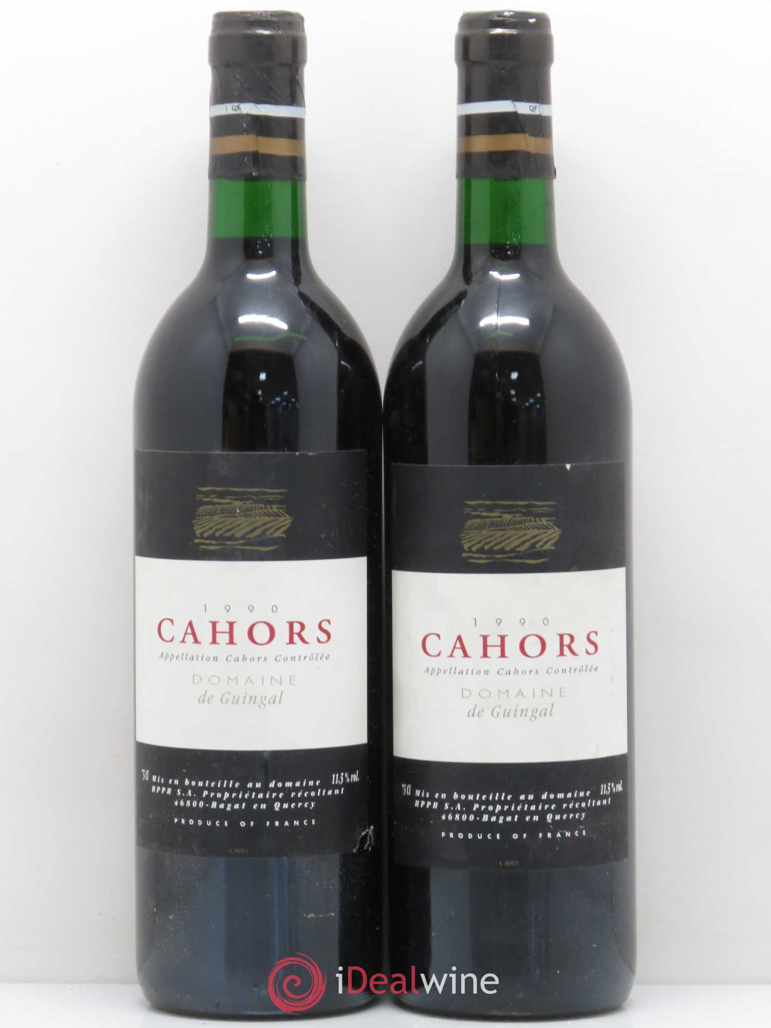 Cahors Domaine de Guignal (sans prix de réserve) 1990 - Posten von 2 Flaschen - 0