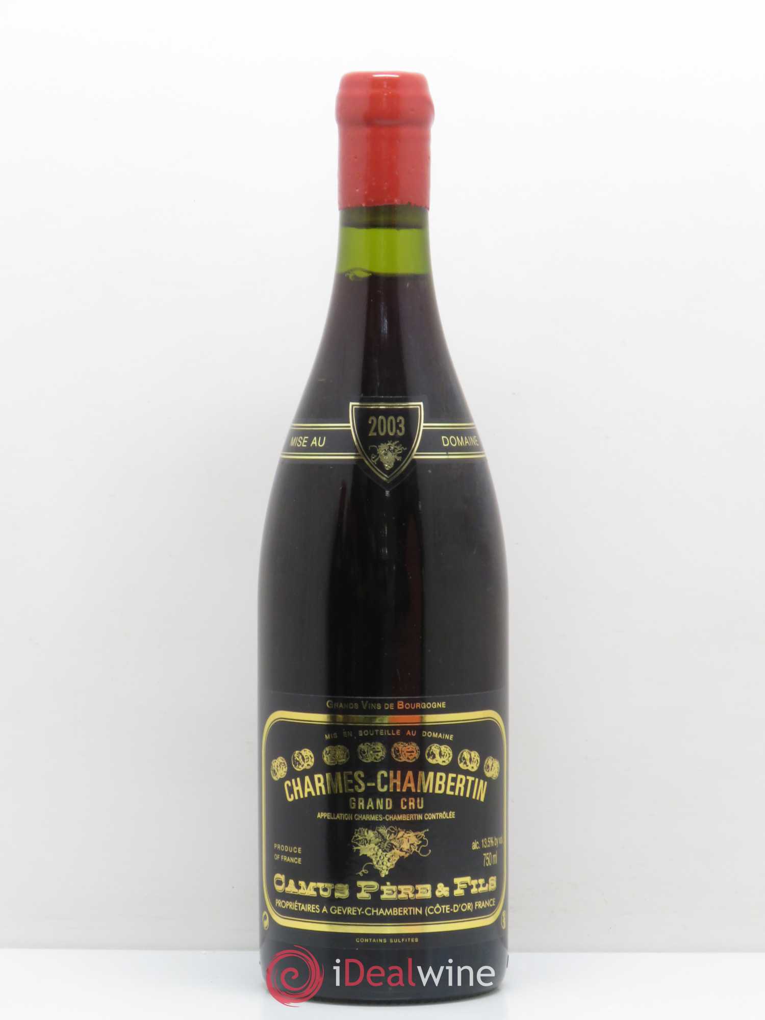 Charmes-Chambertin Grand Cru Camus Père et Fils (Domaine) 2003 - Lot de 1 bouteille - 0