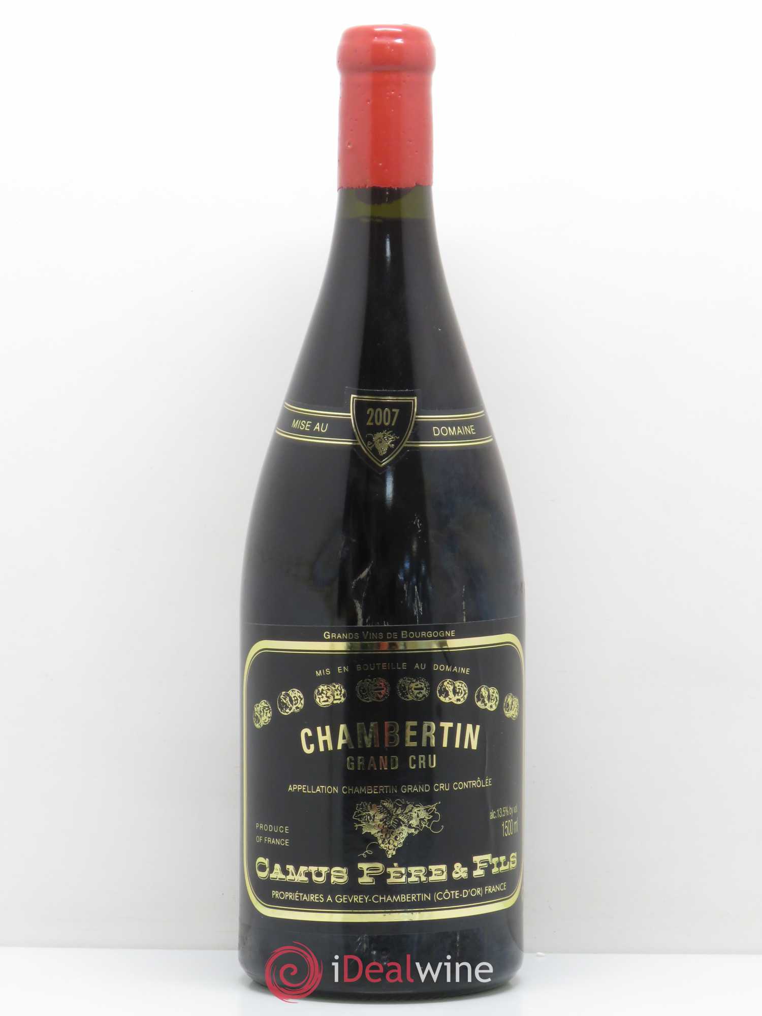 Chambertin Grand Cru Domaine Camus Père et Fils 2007 - Lot de 1 magnum - 0