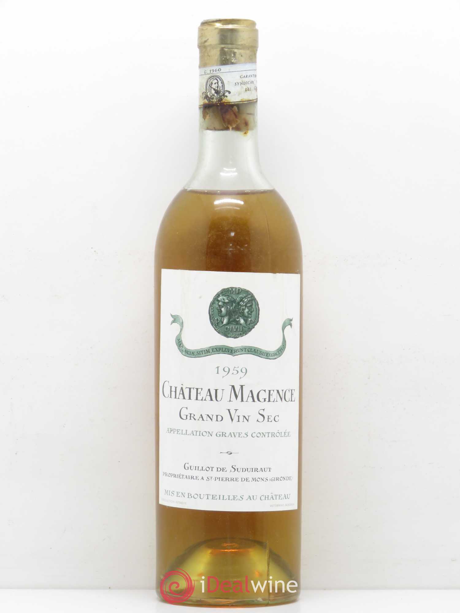 Château Magence 1959 - Lot de 1 bouteille - 0