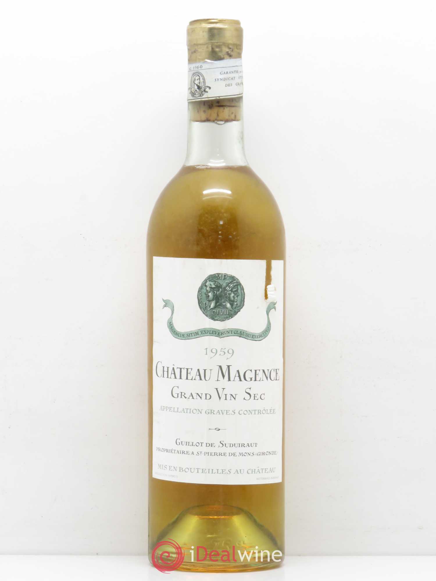 Château Magence 1959 - Lot de 1 bouteille - 0