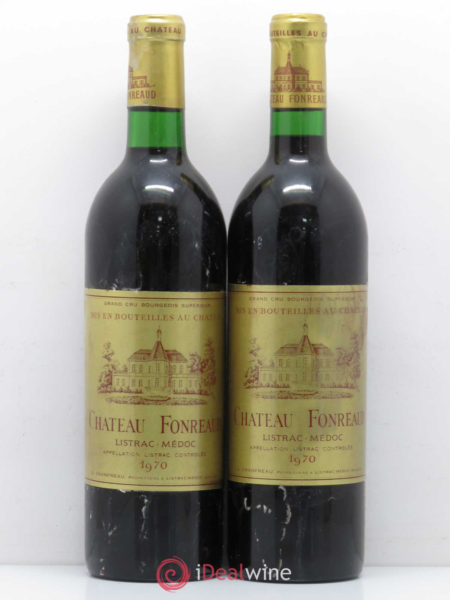 Château Fonréaud Cru Bourgeois 1970 - Lot de 2 bouteilles - 0