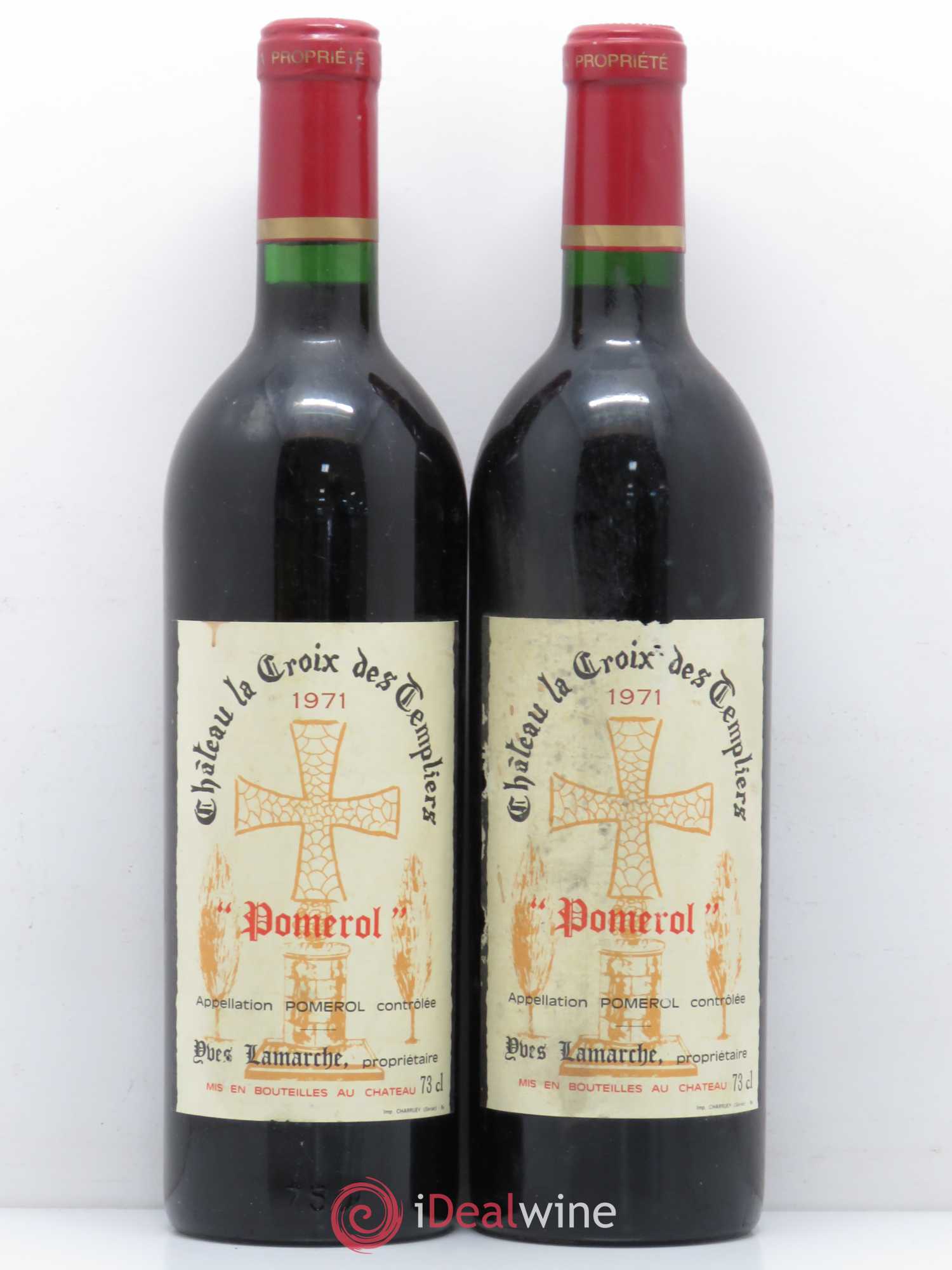 Pomerol Château Croix des Templiers 1971 - Posten von 2 Flaschen - 0
