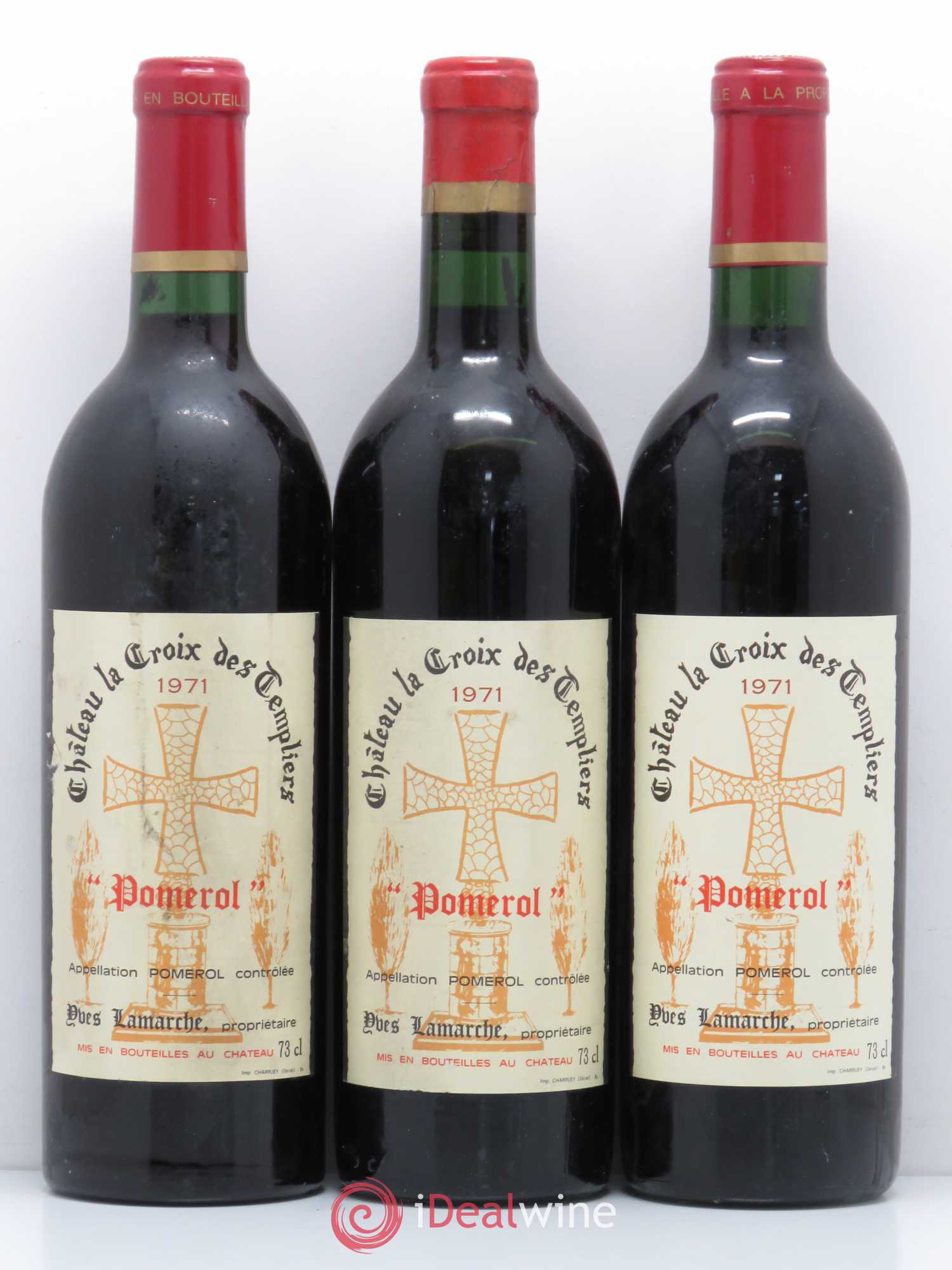 Pomerol Château Croix des Templiers 1971 - Posten von 3 Flaschen - 0