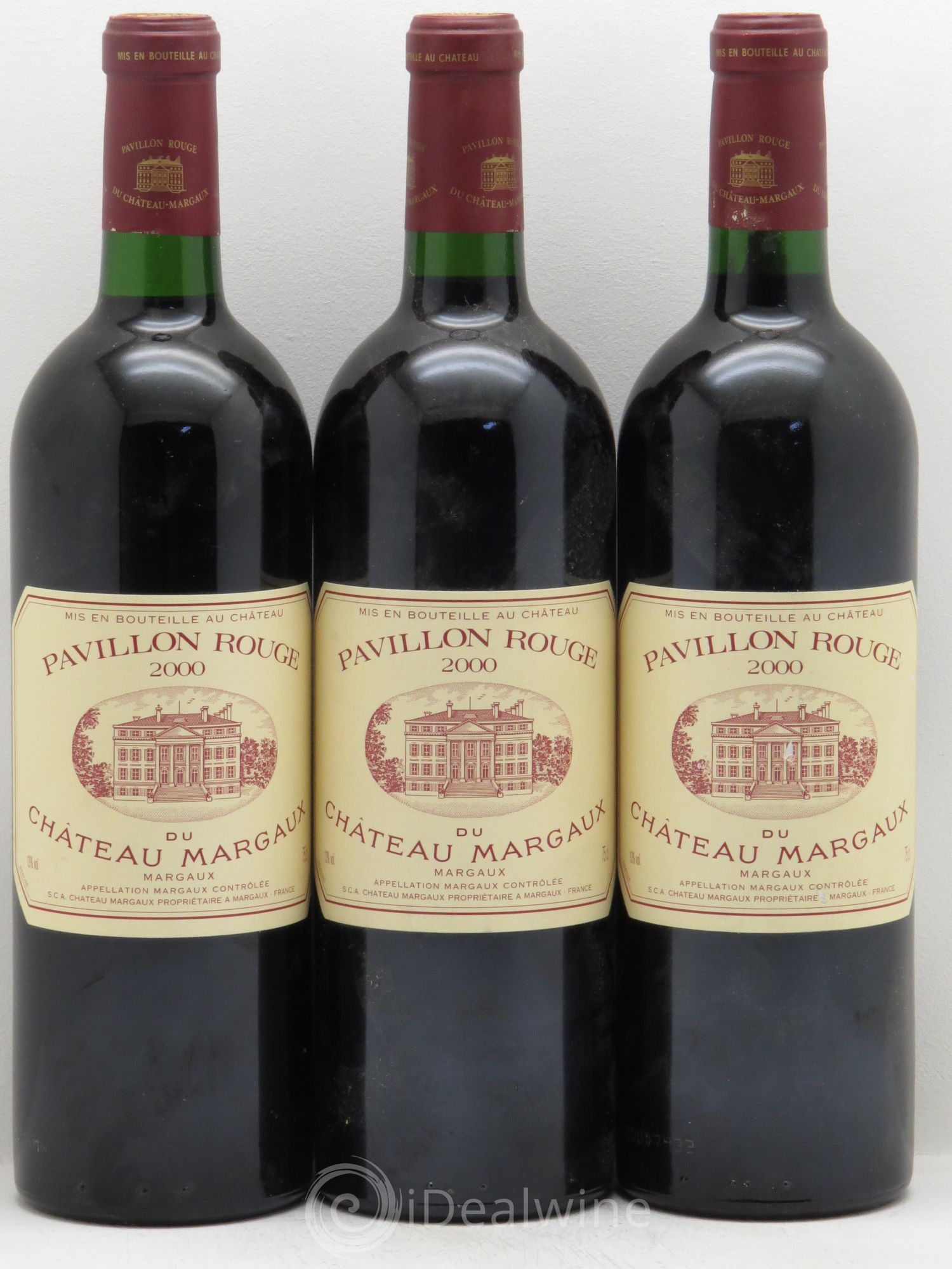 Pavillon Rouge du Château Margaux Second Vin 2000 - Lot de 3 bouteilles - 0