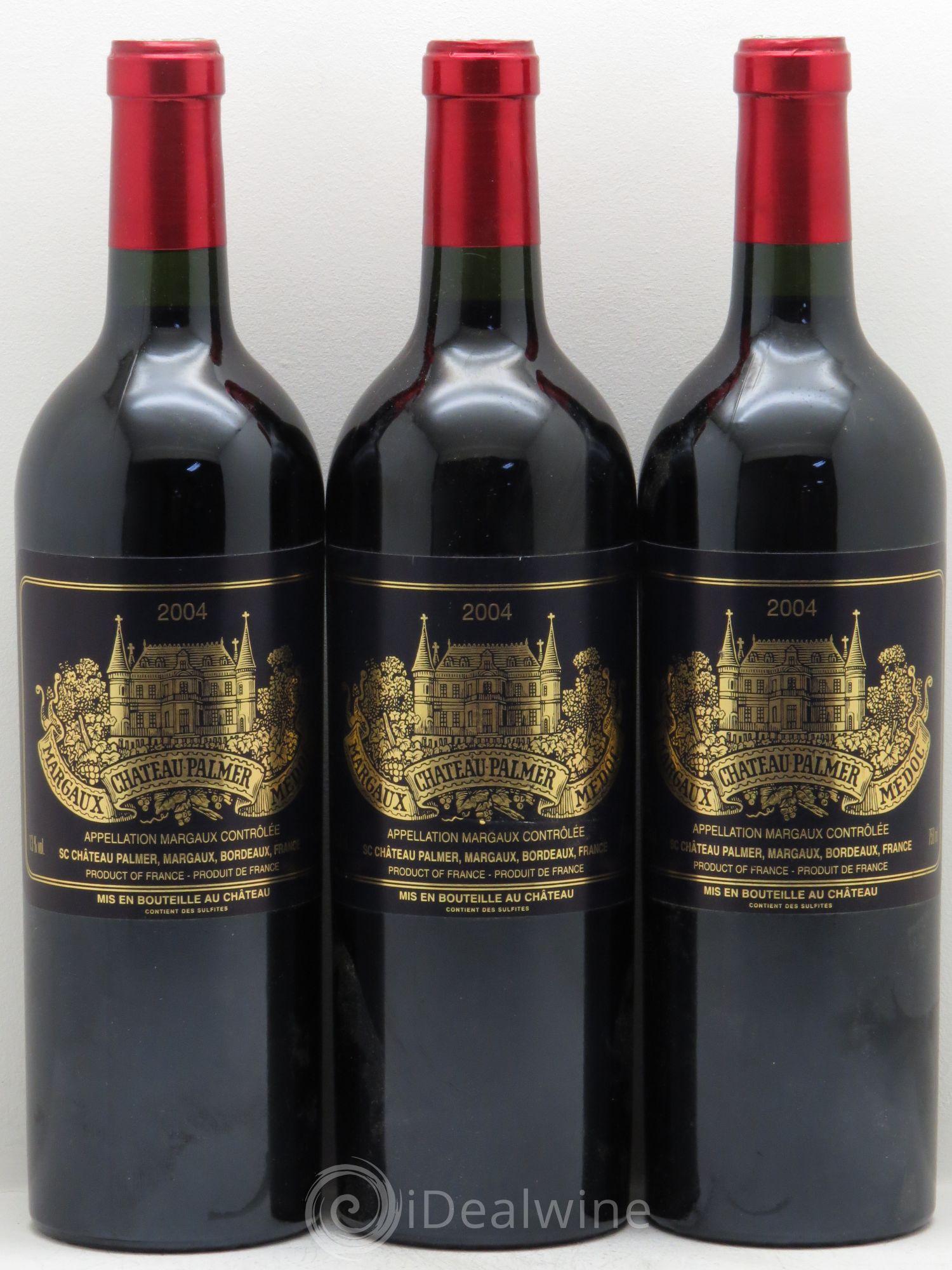 Château Palmer 3ème Grand Cru Classé 2004 - Lot de 3 bouteilles - 0