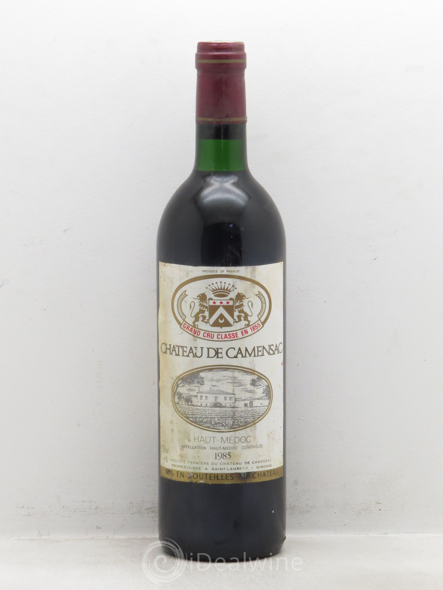 Château Camensac 5ème Grand Cru Classé 1985 - Lot de 1 bouteille - 0