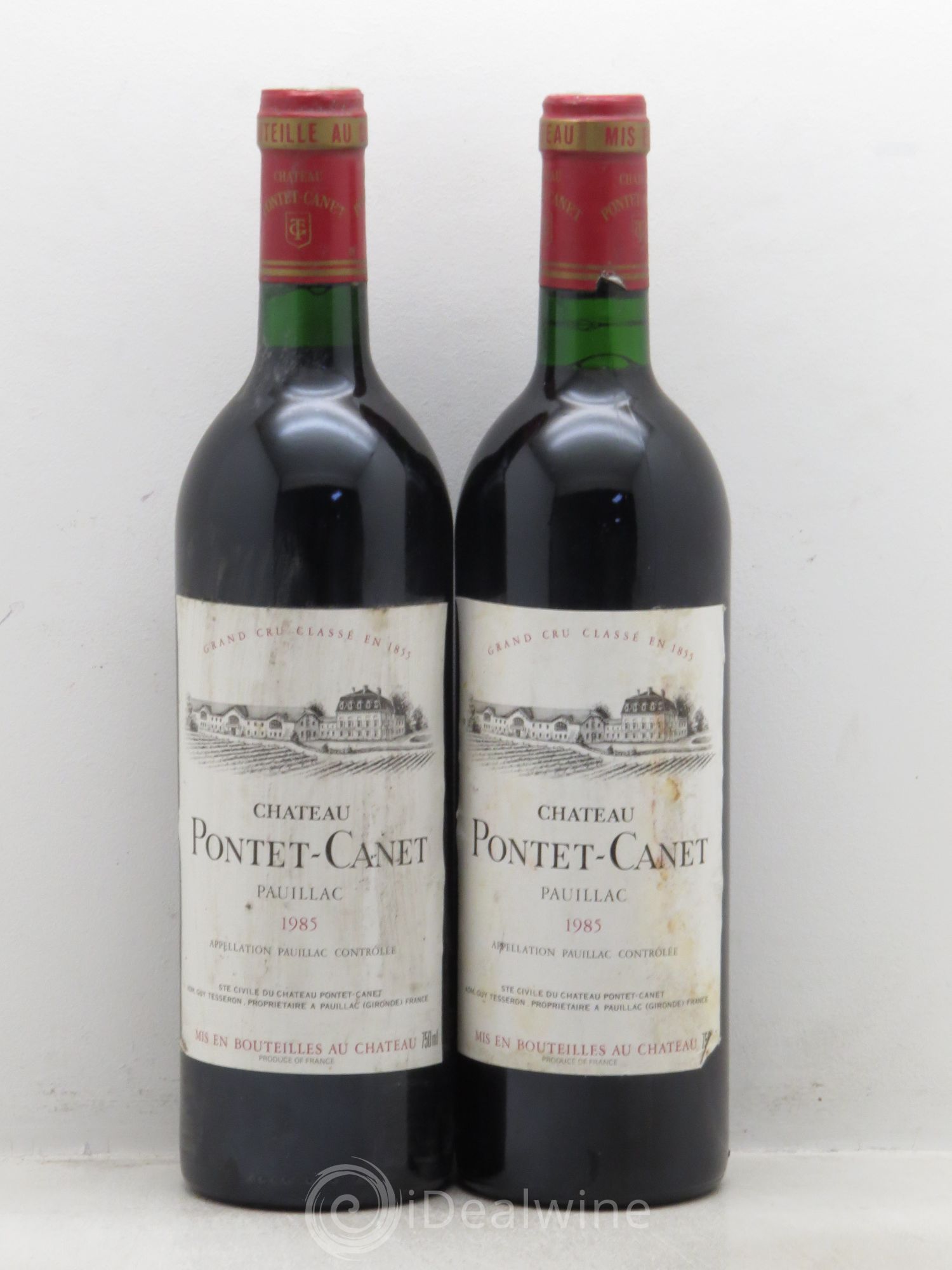 Château Pontet Canet 5ème Grand Cru Classé 1985 - Lot de 2 bouteilles - 0