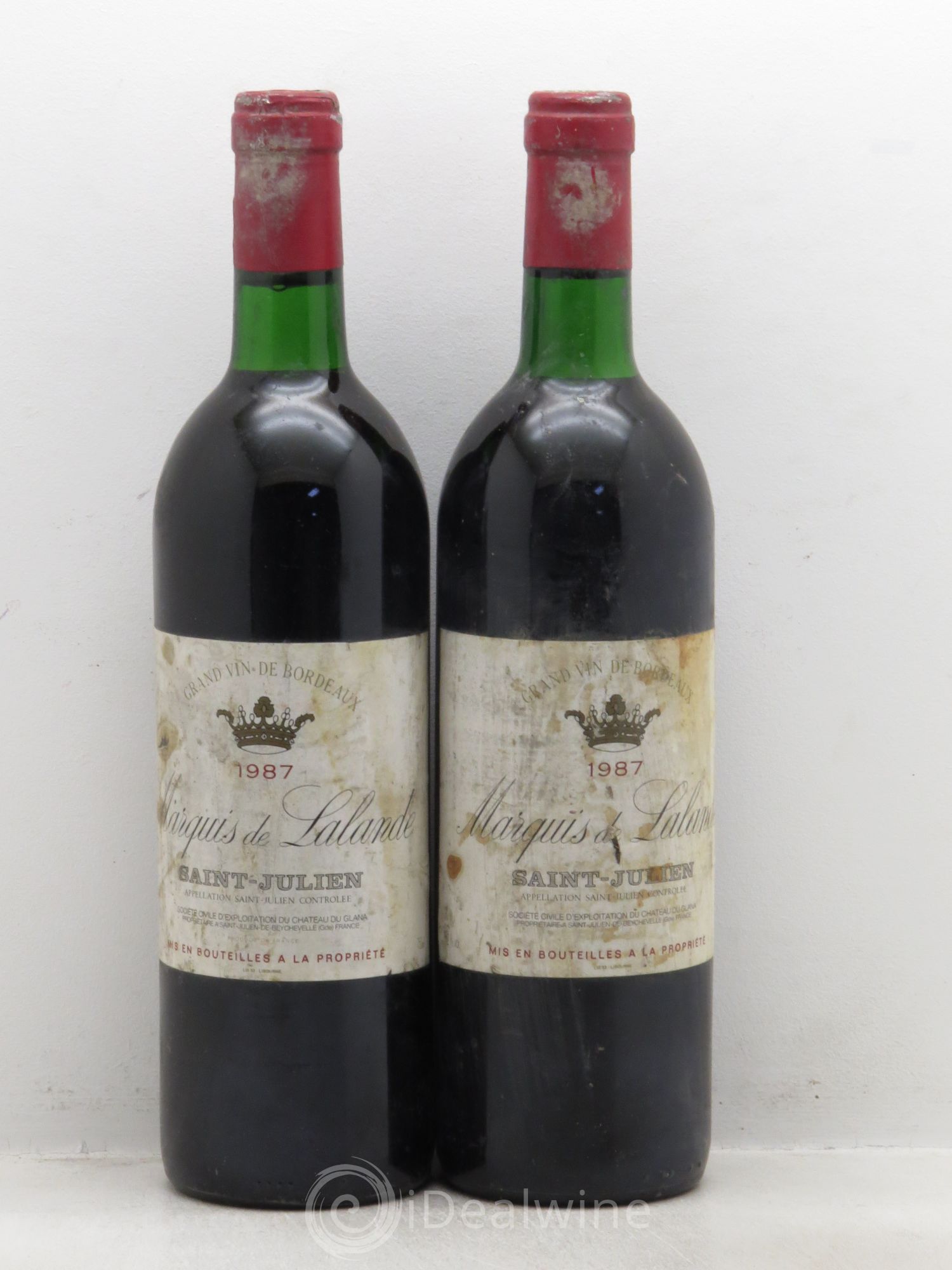 Saint-Julien Marquis de Lalande 1987 - Posten von 2 Flaschen - 0