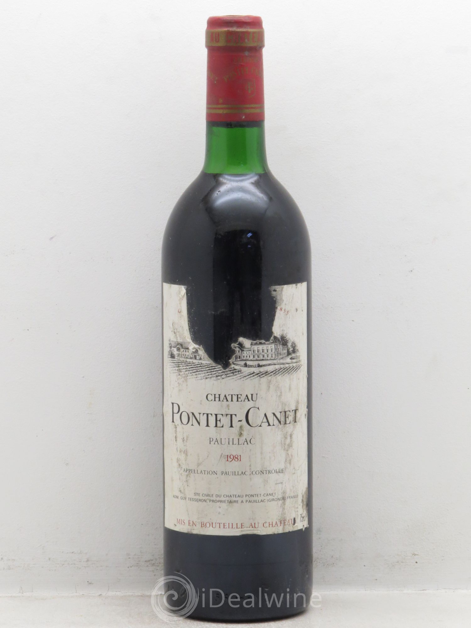Château Pontet Canet 5ème Grand Cru Classé 1981 - Lot de 1 bouteille - 0