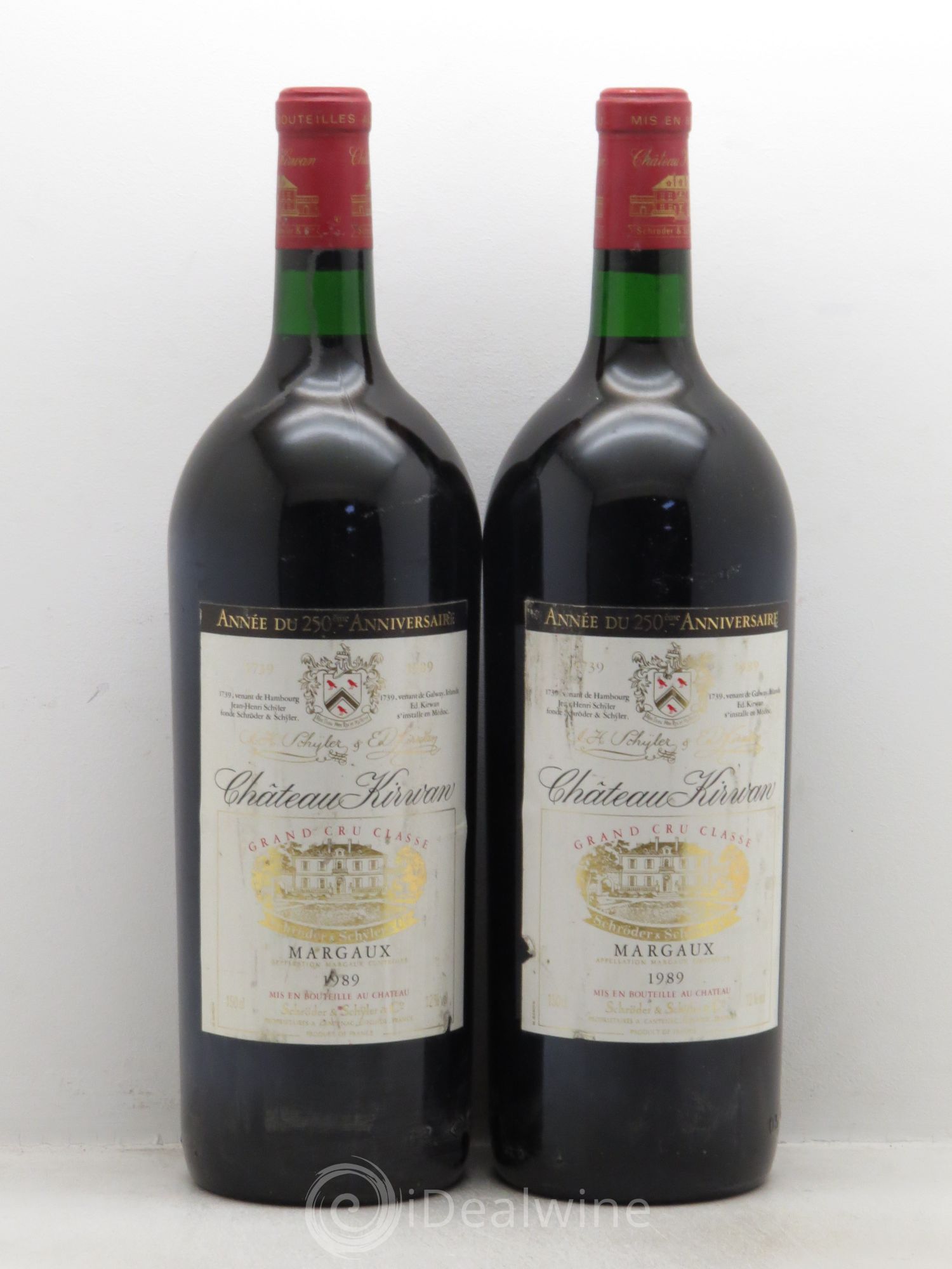 Château Kirwan 3ème Grand Cru Classé 1989 - Lot de 2 magnums - 0