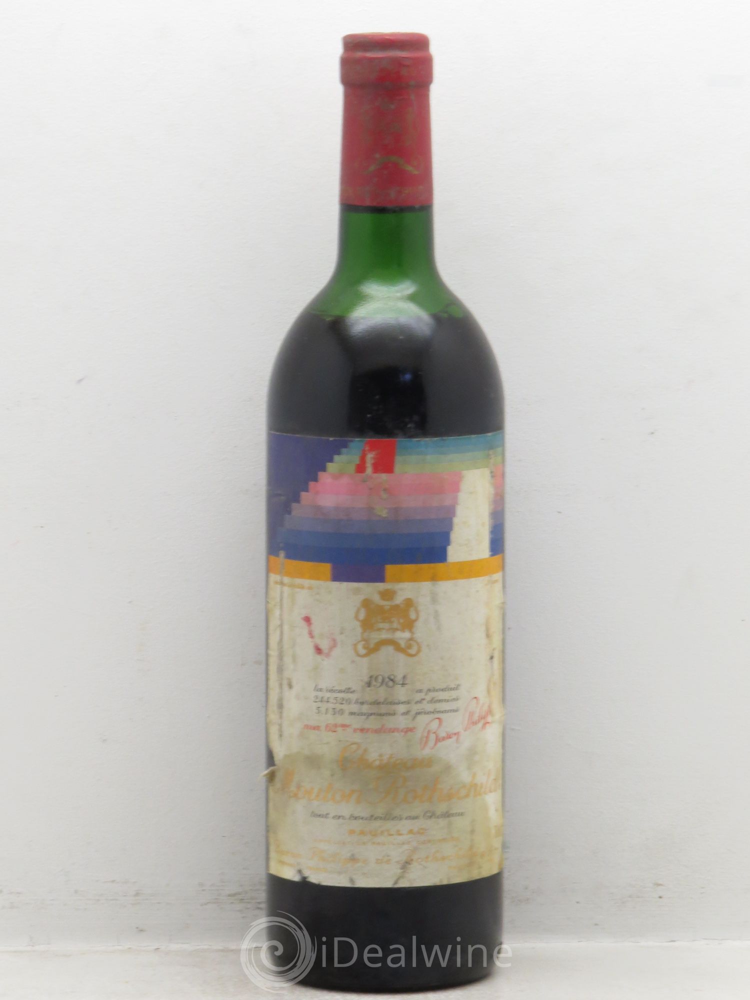 Château Mouton Rothschild 1er Grand Cru Classé 1984 - Lot de 1 bouteille - 0