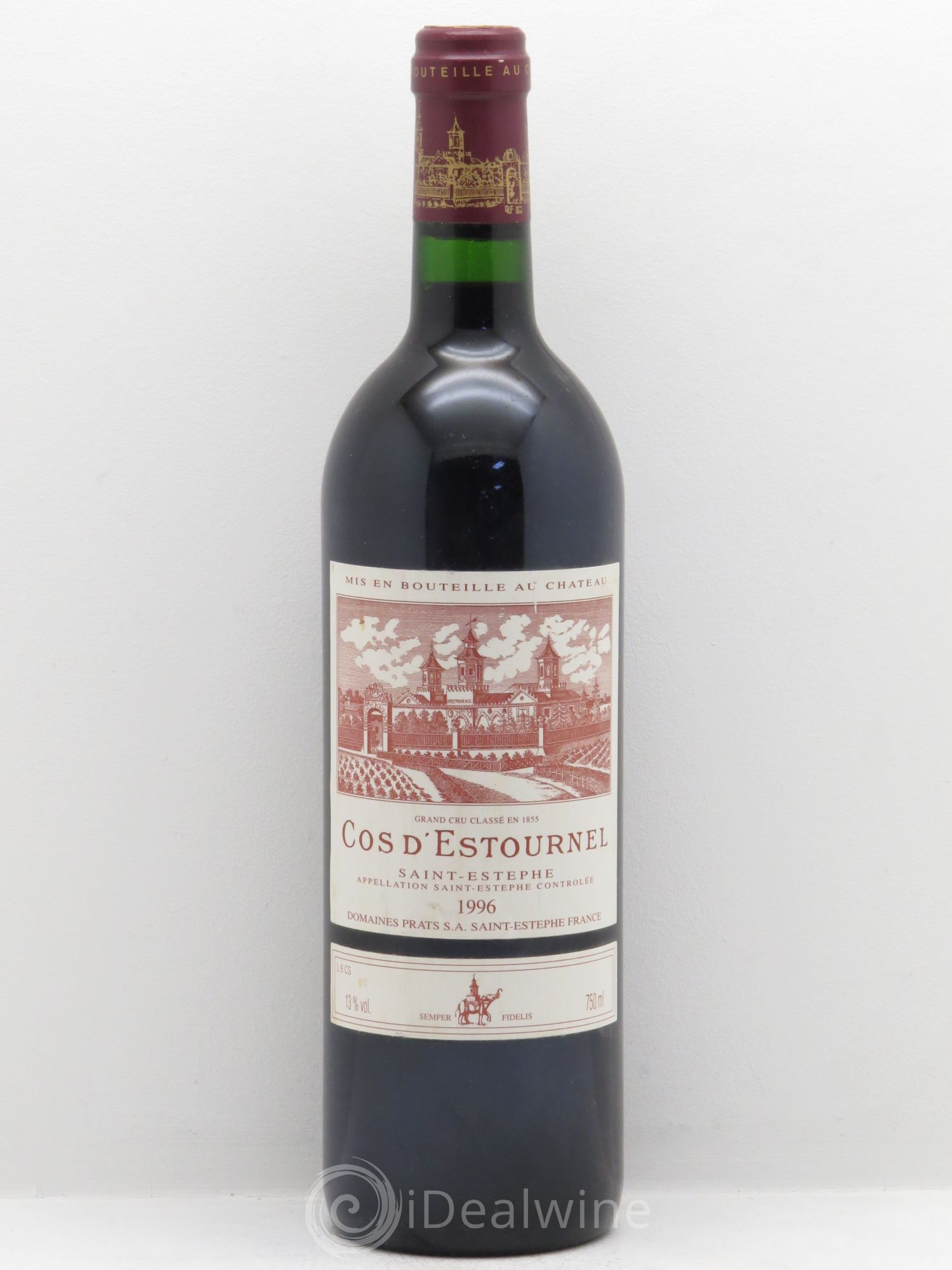 Cos d'Estournel 2ème Grand Cru Classé 1996 - Lot de 1 bouteille - 0