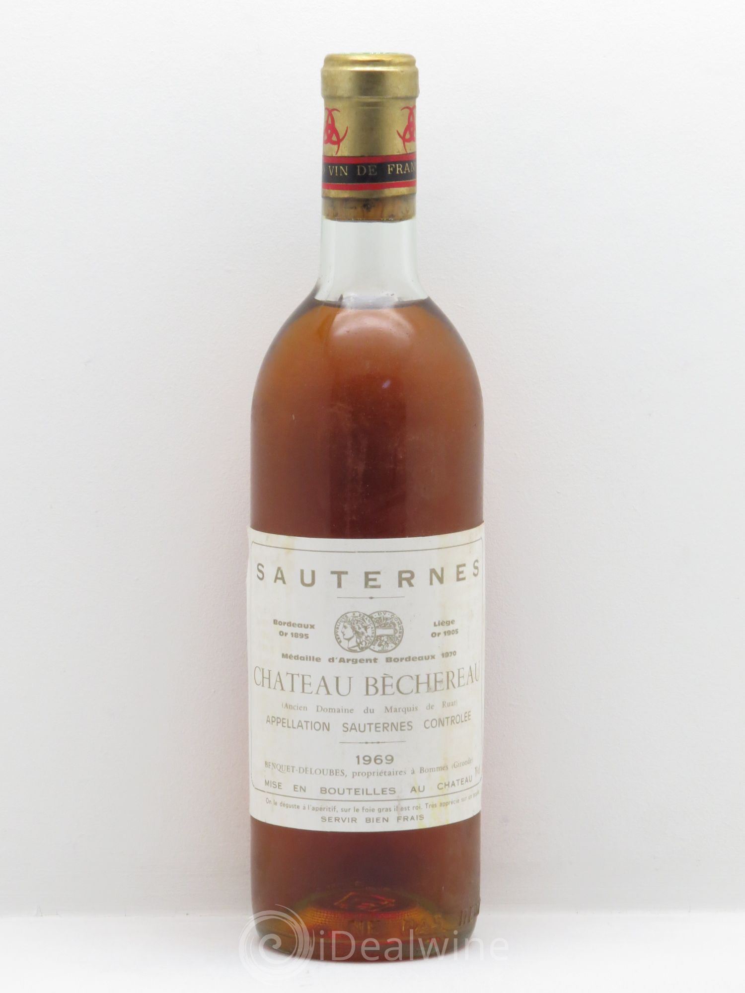 Sauternes Château Bechereau 1969 - Lotto di 1 bottiglia - 0