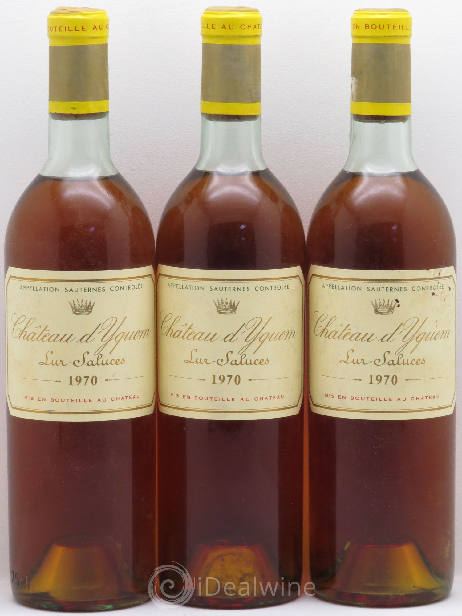 Château d' Yquem 1er Cru Classé Supérieur 1970 - Lotto di 3 bottiglie - 0