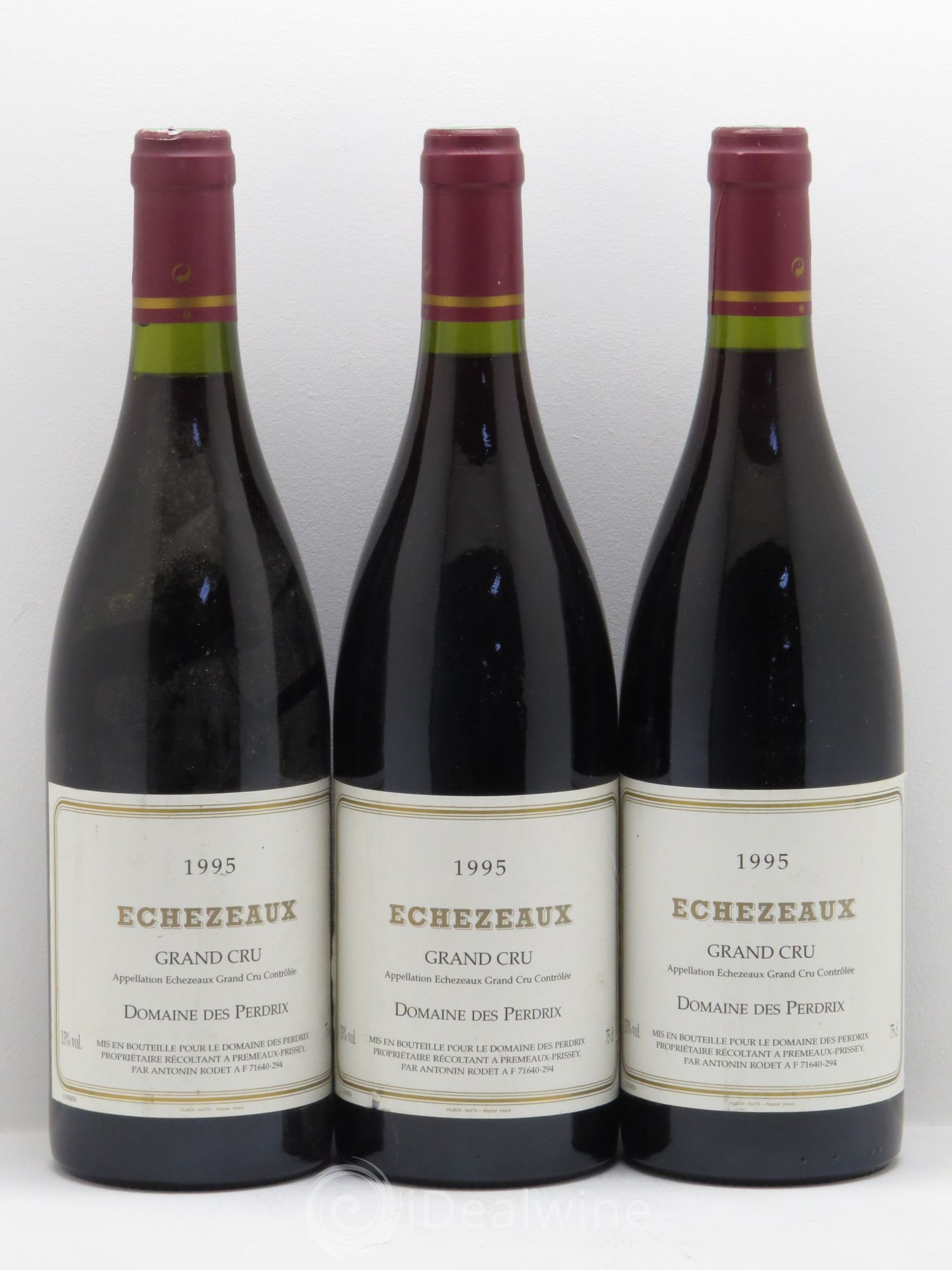 Echezeaux Grand Cru Perdrix (Domaine des) 1995 - Lot de 3 bouteilles - 0