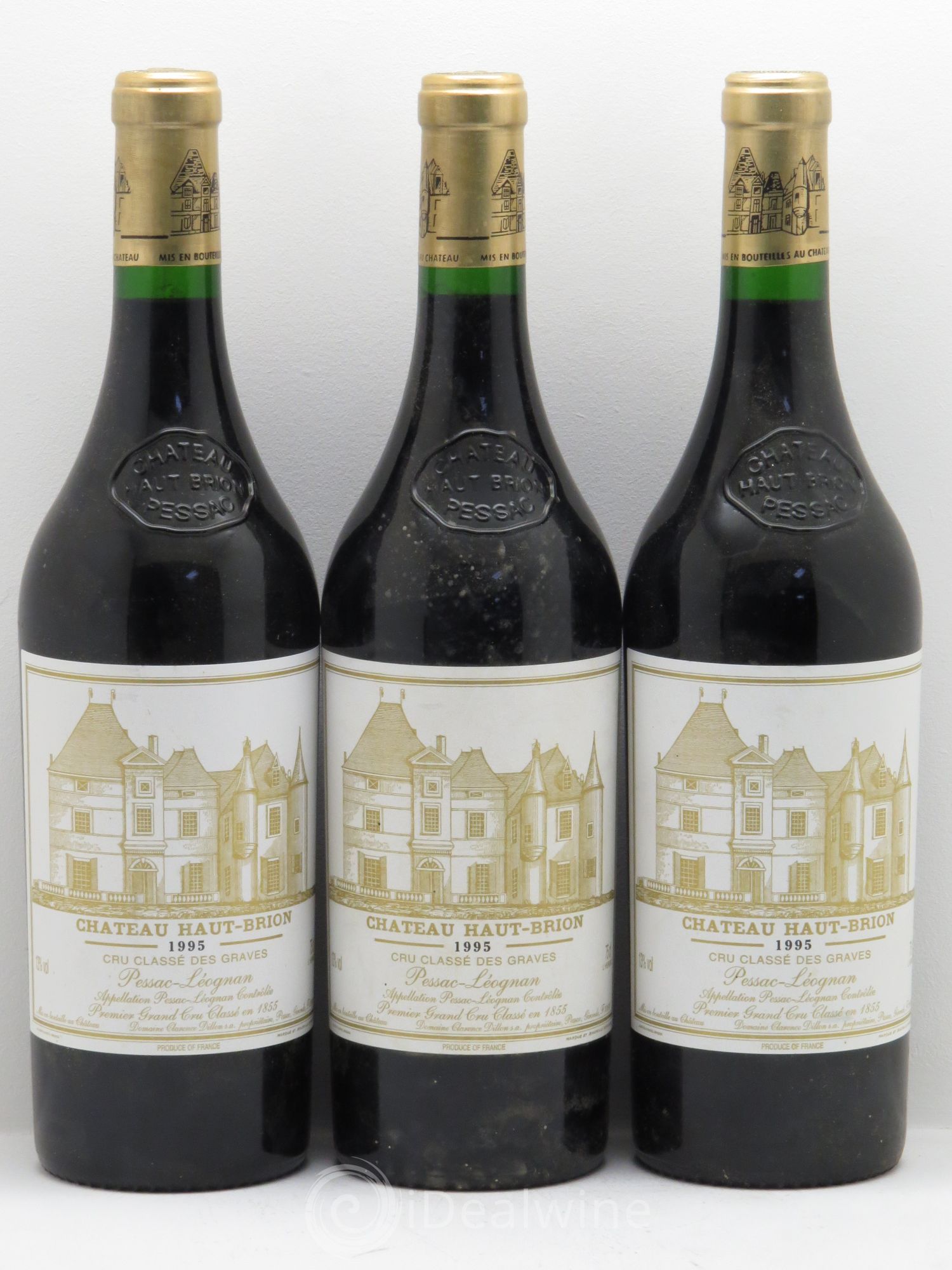 Château Haut Brion 1er Grand Cru Classé 1995 - Lot de 3 bouteilles - 0