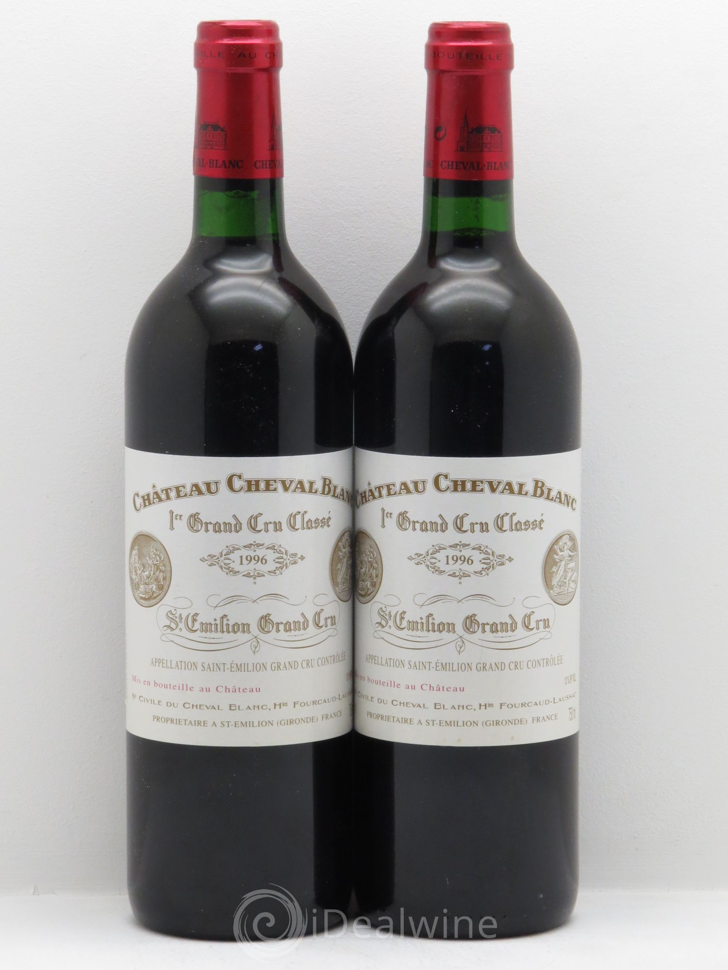 Château Cheval Blanc 1er Grand Cru Classé A 1996 - Lot de 2 bouteilles - 0