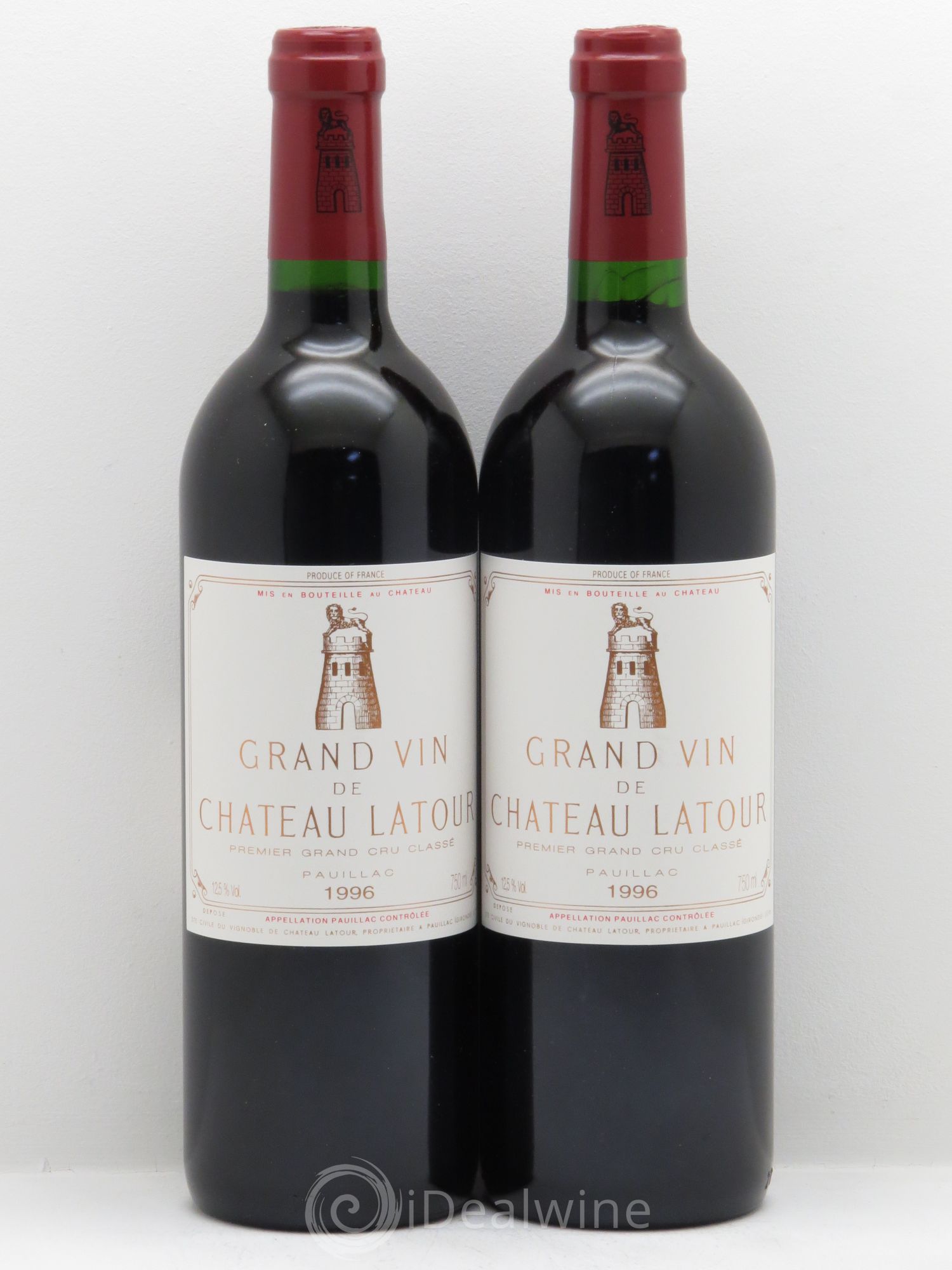 Château Latour 1er Grand Cru Classé 1996 - Lot de 2 bouteilles - 0