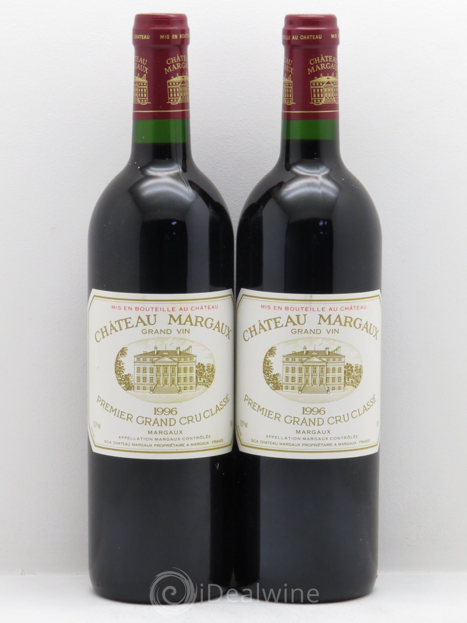 Château Margaux 1er Grand Cru Classé 1996 - Lot de 2 bouteilles - 0