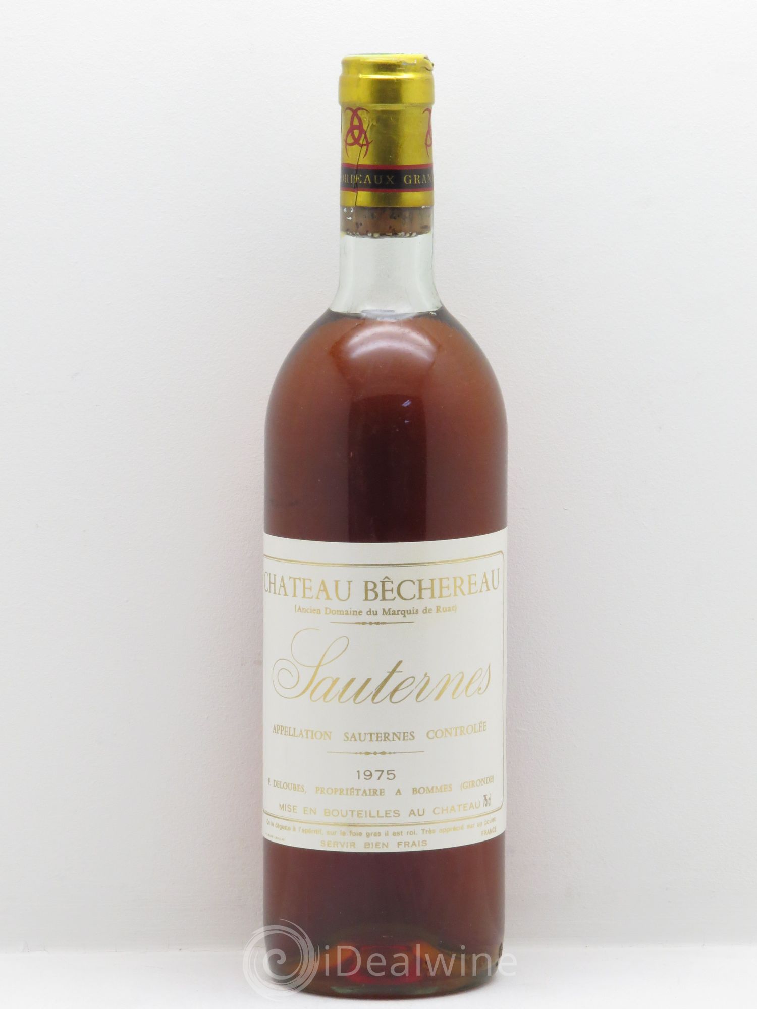 Sauternes Château Bechereau 1975 - Lotto di 6 bottiglie - 0