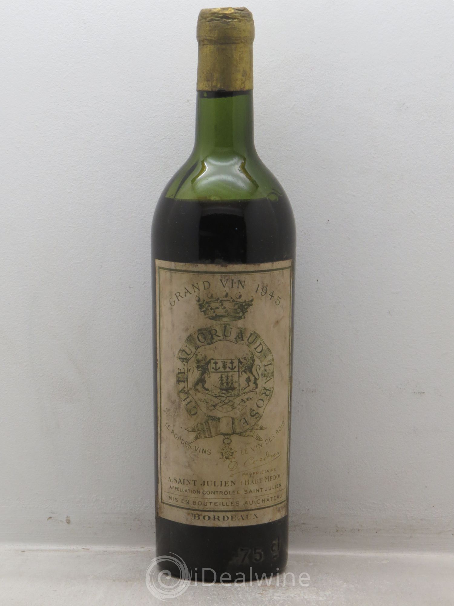 Château Gruaud Larose 2ème Grand Cru Classé 1945 - Lot de 1 bouteille - 0