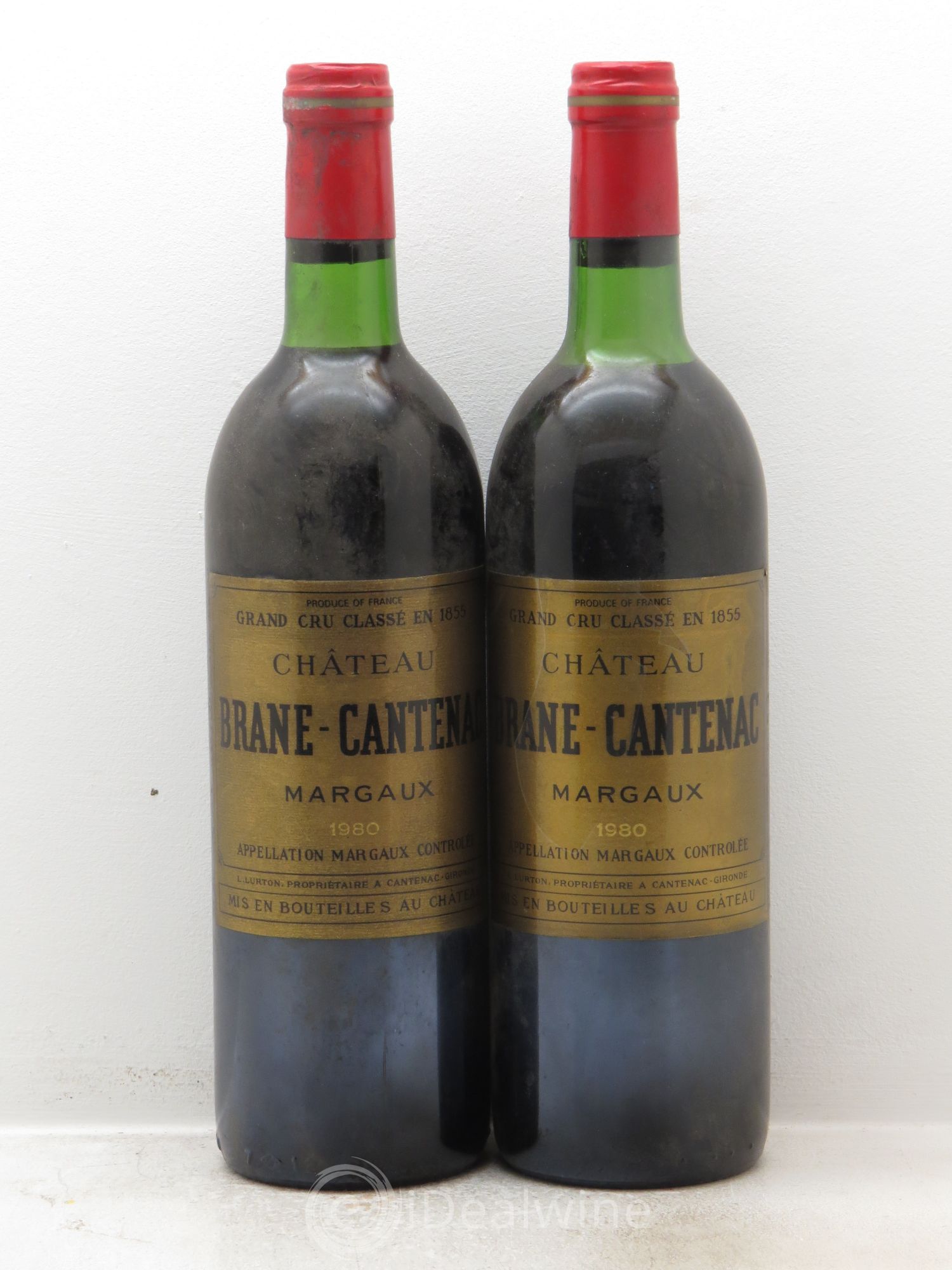 Château Brane Cantenac 2ème Grand Cru Classé 1980 - Lot de 2 bouteilles - 0