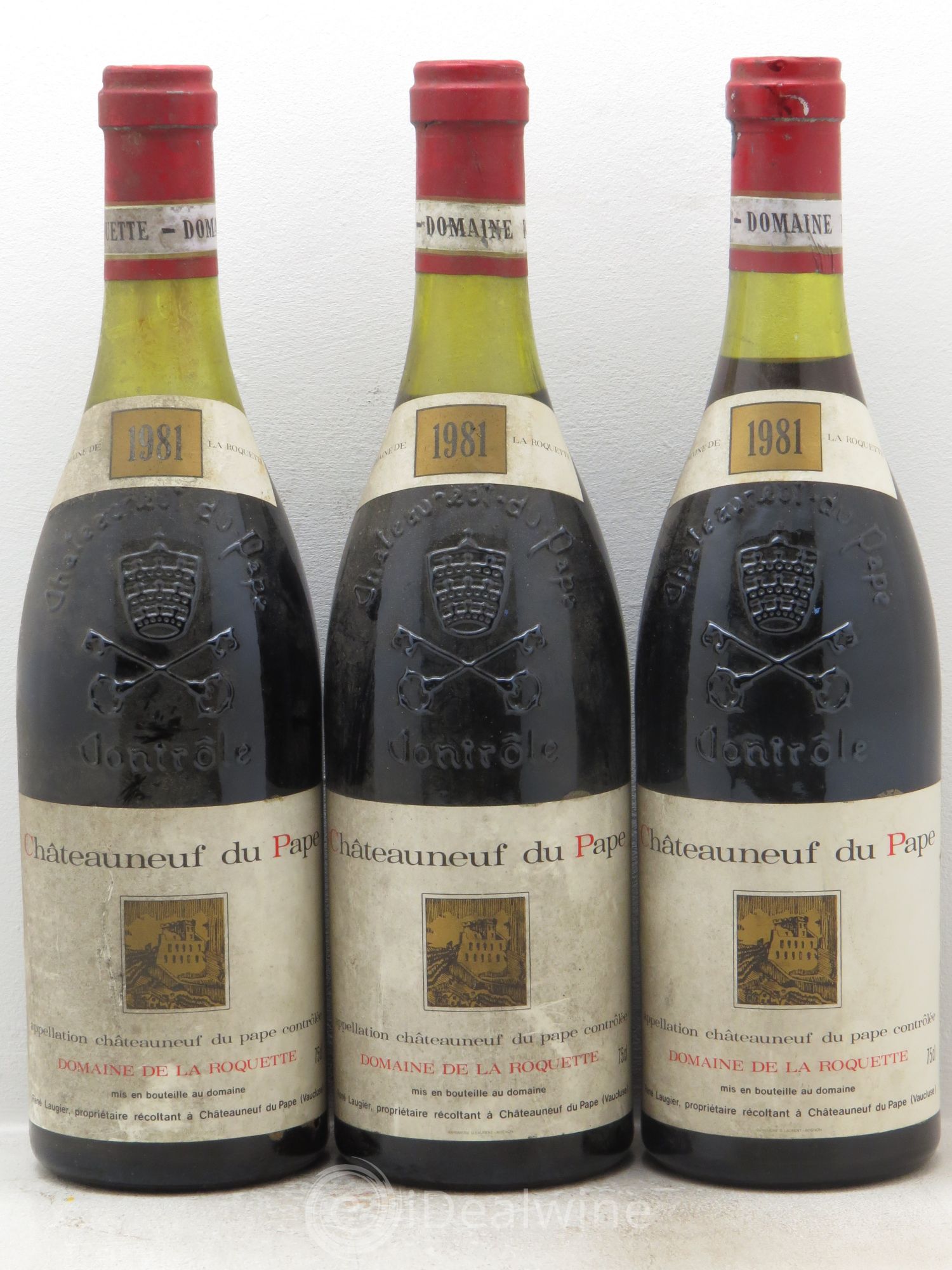 Châteauneuf-du-Pape Domaine de la Roquette 1981 - Posten von 3 Flaschen - 0