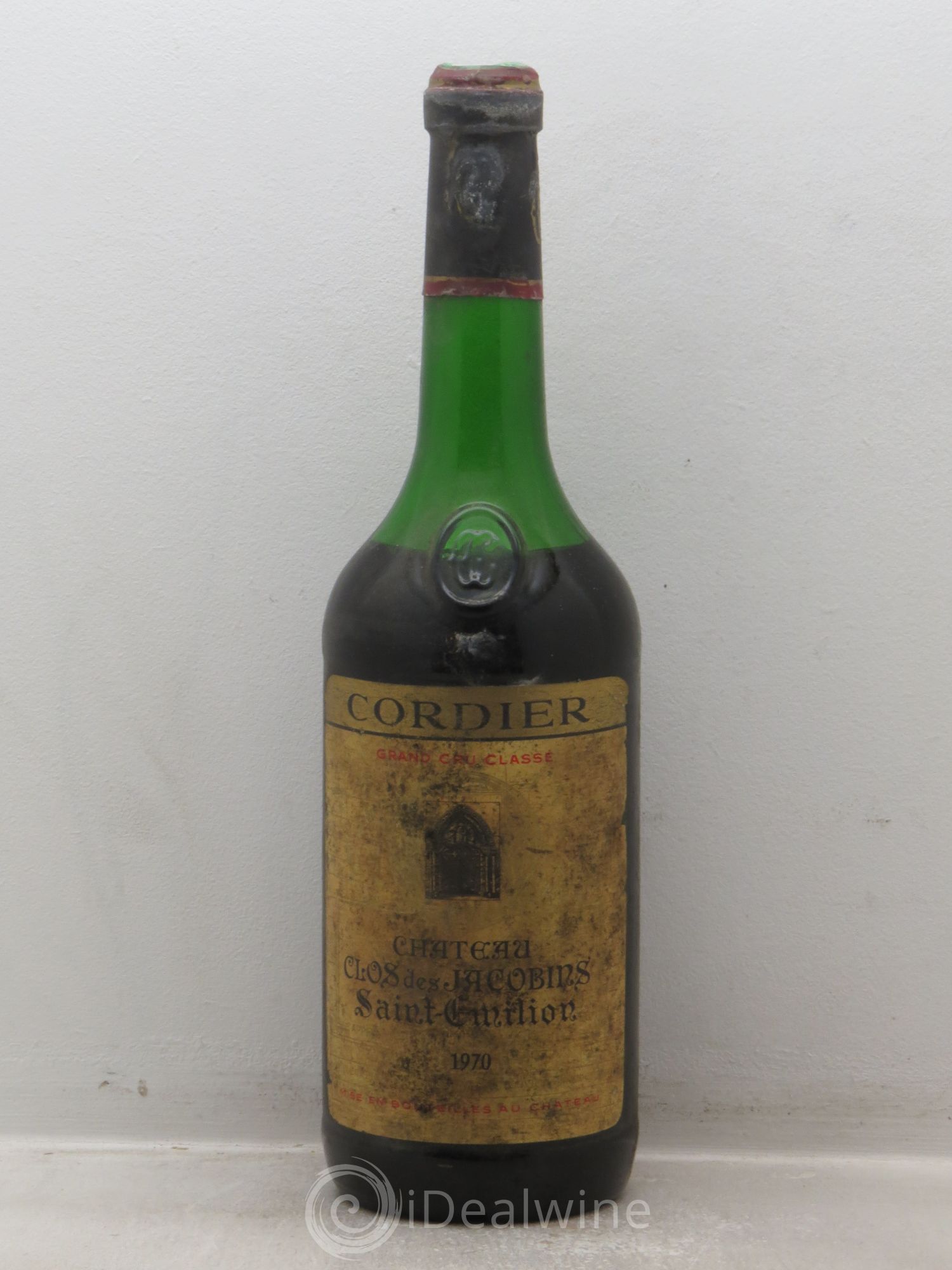 Saint-Émilion Clos des Jacobins Cordier 1970 - Posten von 1 Flasche - 0