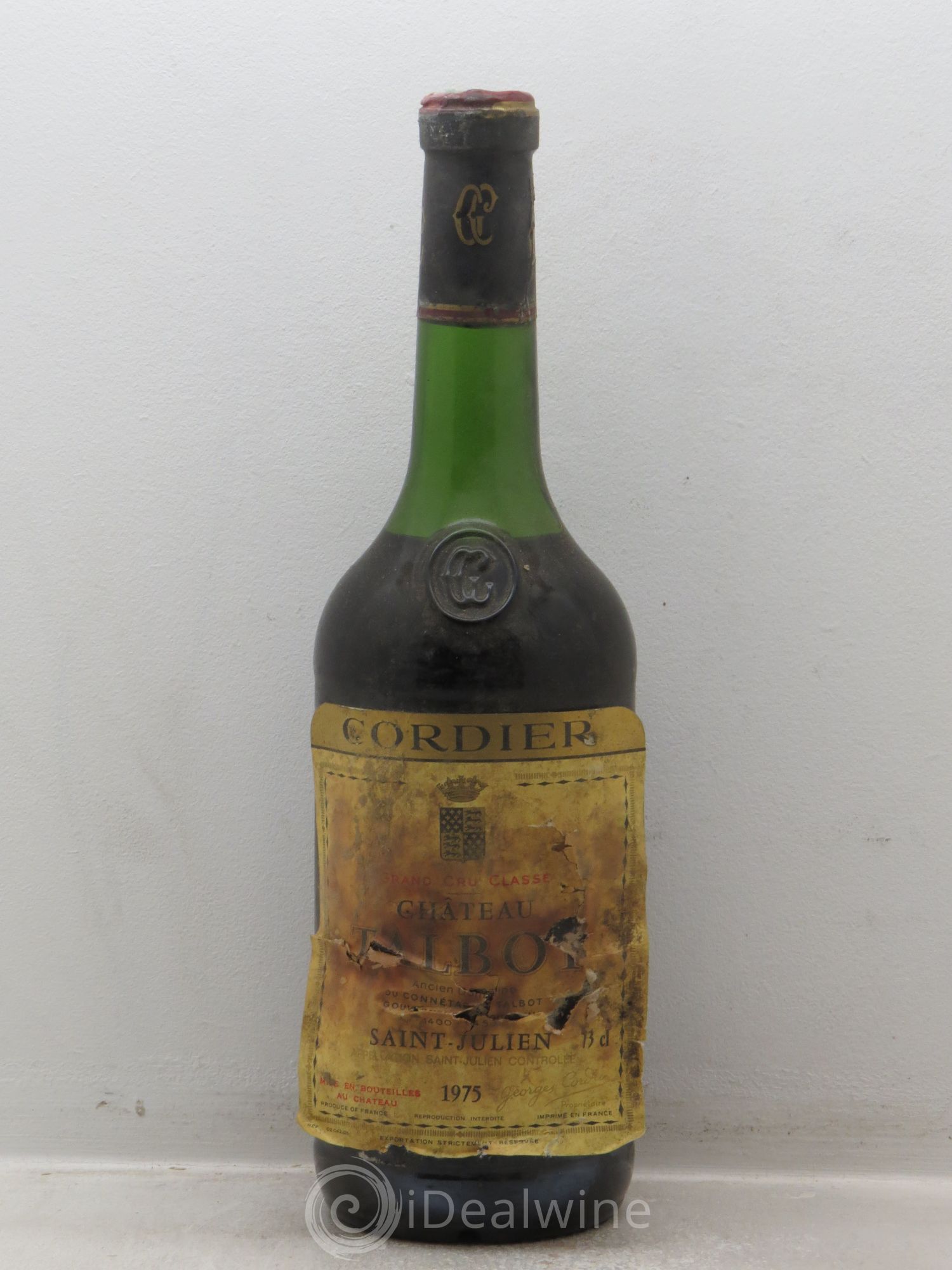 Château Talbot 4ème Grand Cru Classé 1975 - Lot de 1 bouteille - 0