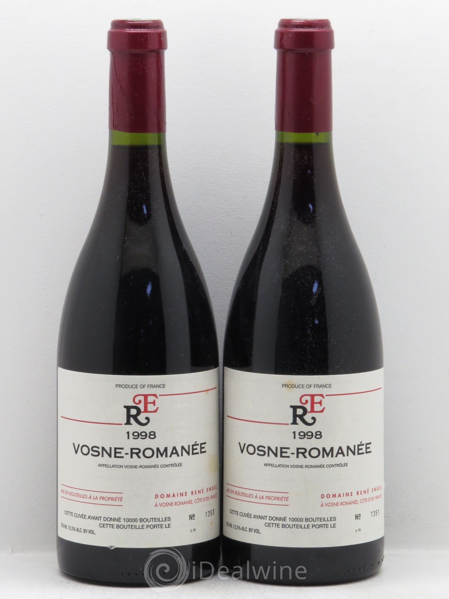 Vosne-Romanée 1998 - Lot de 2 bouteilles - 0