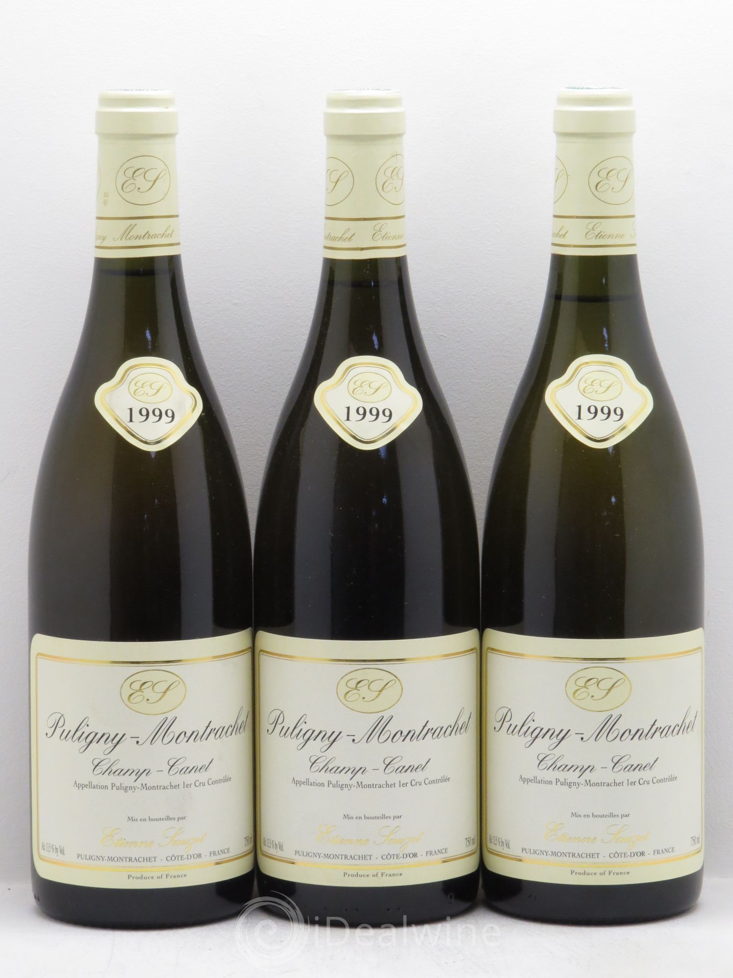 Puligny-Montrachet 1er Cru Champ Canet Etienne Sauzet 1999 - Lot de 3 bouteilles - 0