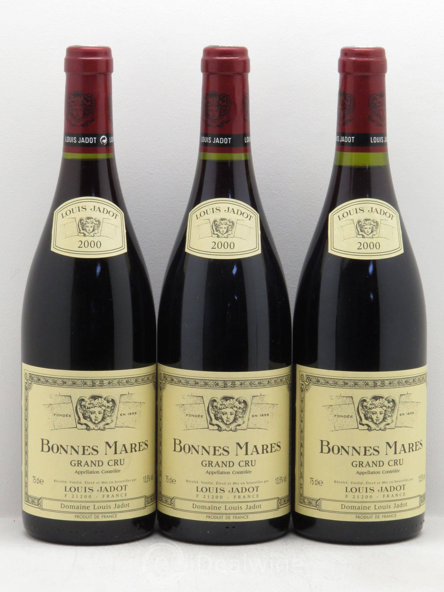 Bonnes-Mares Grand Cru Domaine Louis Jadot 2000 - Lot de 3 bouteilles - 0