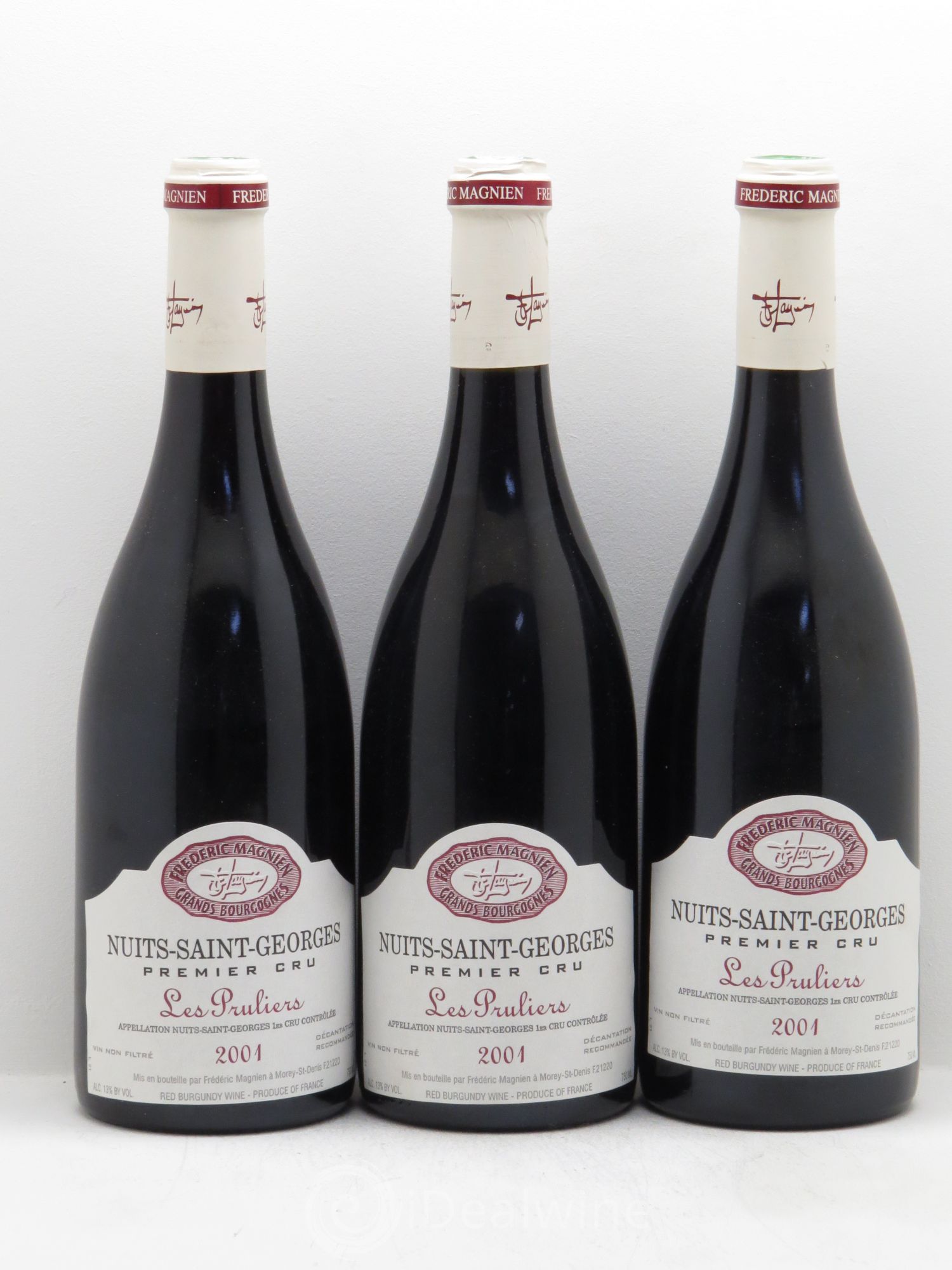 Nuits-Saint-Georges 1er Cru Frédéric Magnien 2001 - Lot de 3 bouteilles - 0