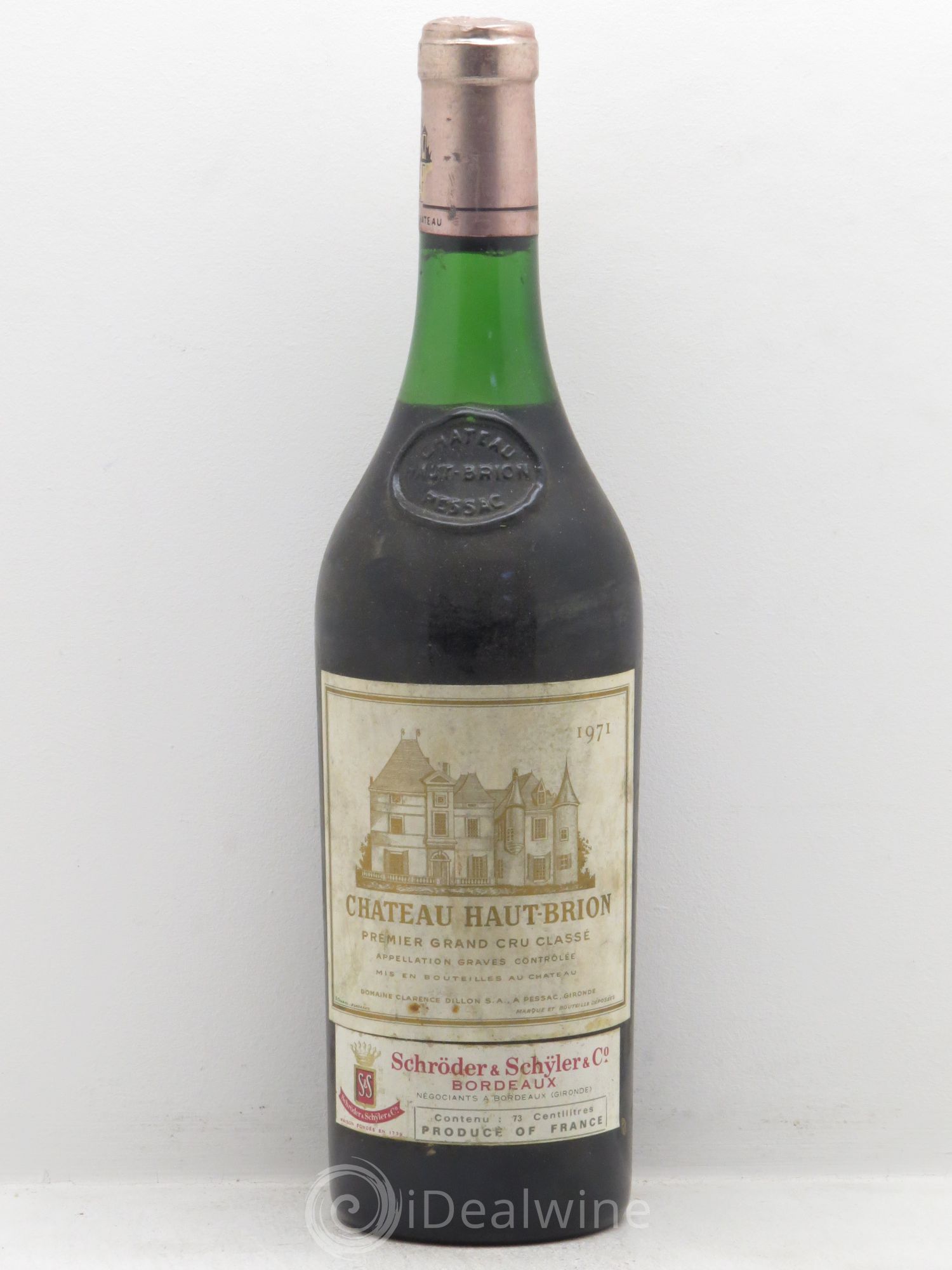 Château Haut Brion 1er Grand Cru Classé 1971 - Lot de 1 bouteille - 0