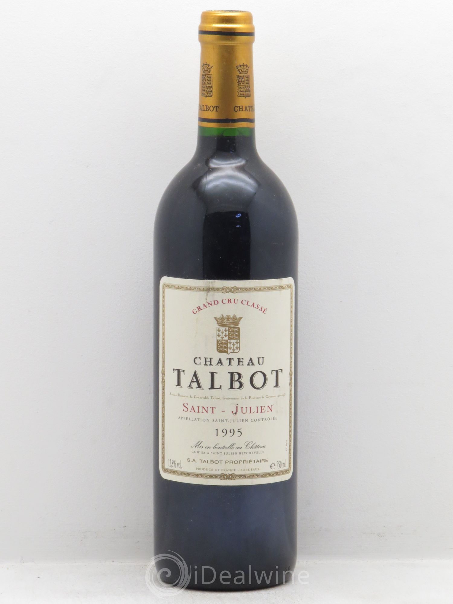Château Talbot 4ème Grand Cru Classé 1995 - Lot de 1 bouteille - 0