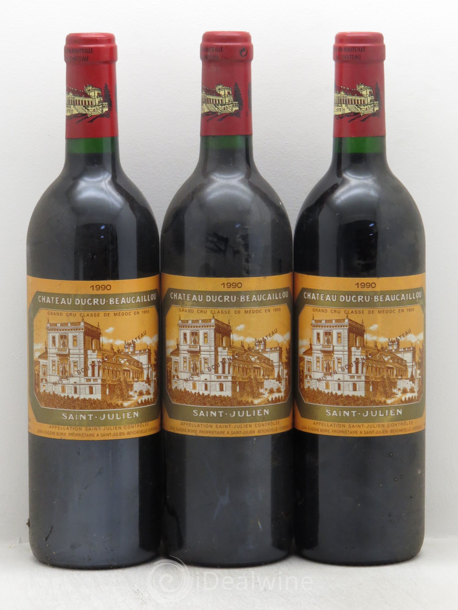 Château Ducru Beaucaillou 2ème Grand Cru Classé 1990 - Lot de 3 bouteilles - 0