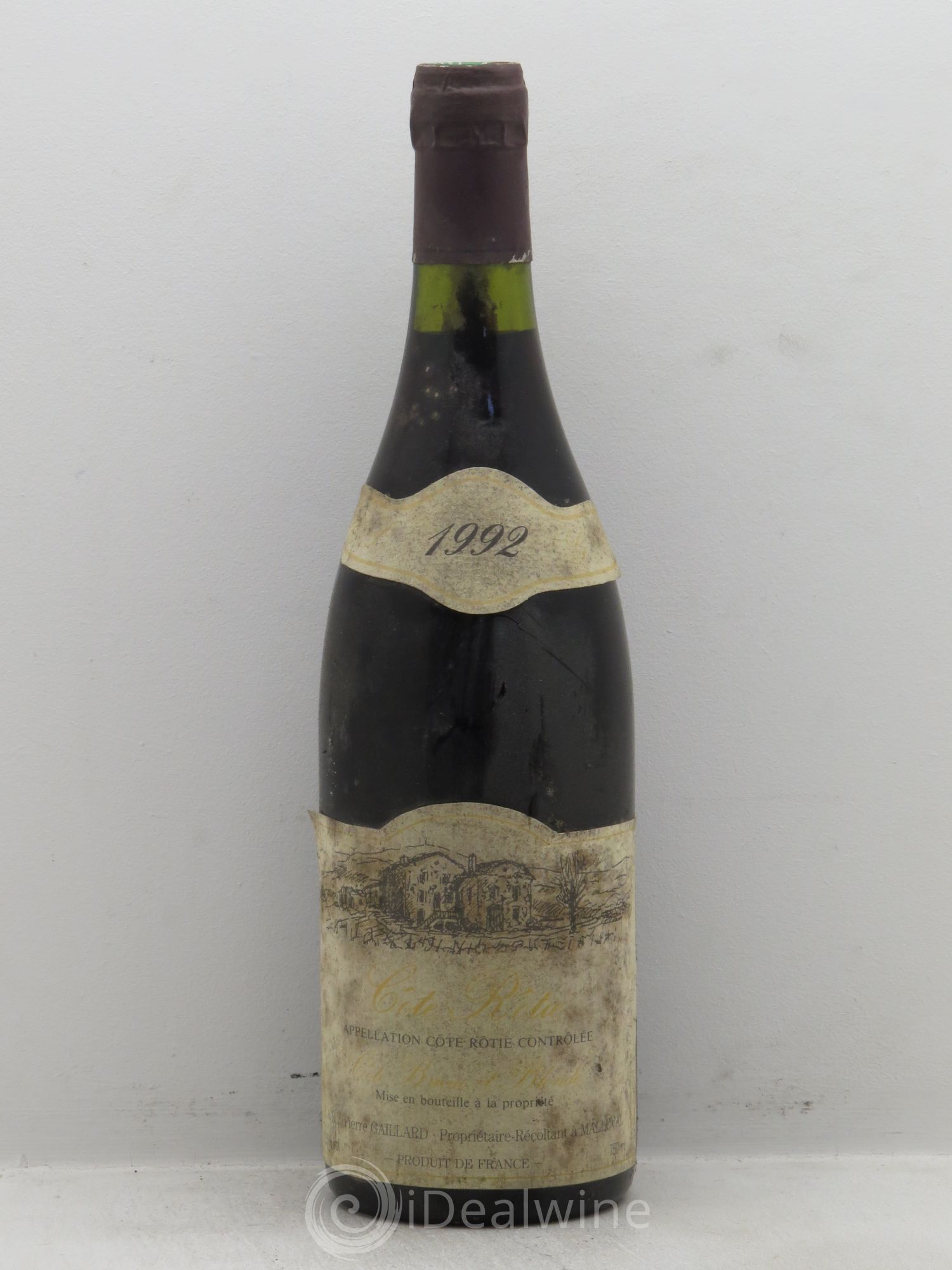 Côte-Rôtie Pierre Gaillard Brune et Blonde 1992 - Posten von 1 Flasche - 0
