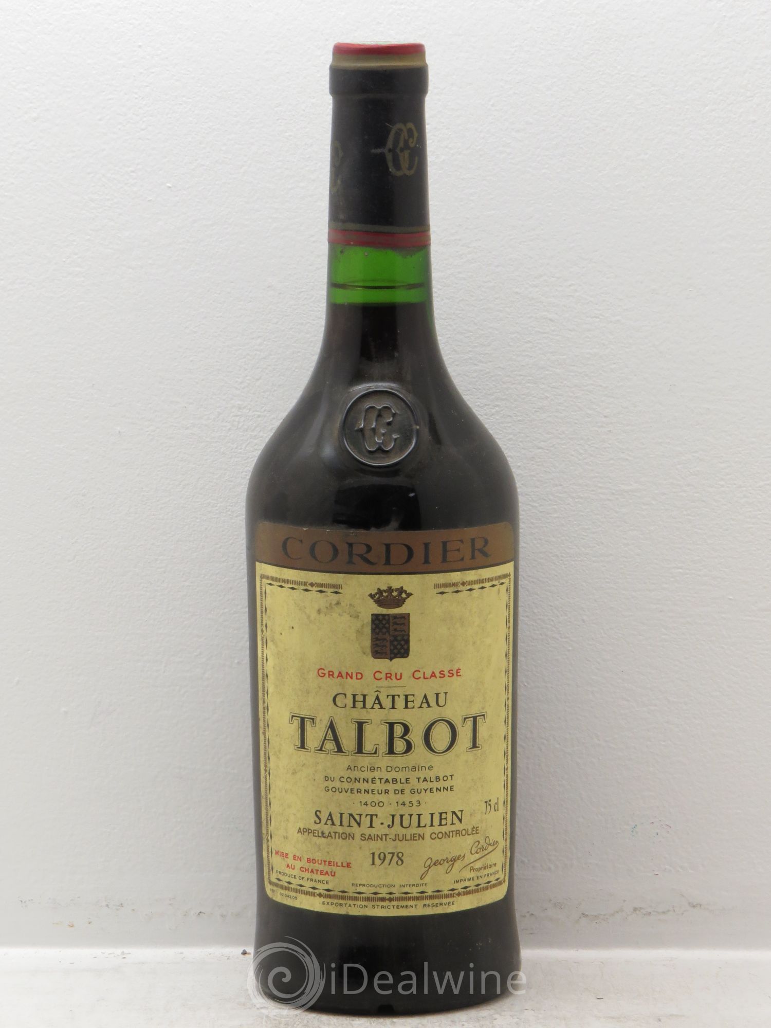 Château Talbot 4ème Grand Cru Classé (sans prix de réserve) 1978 - Lot de 1 bouteille - 0