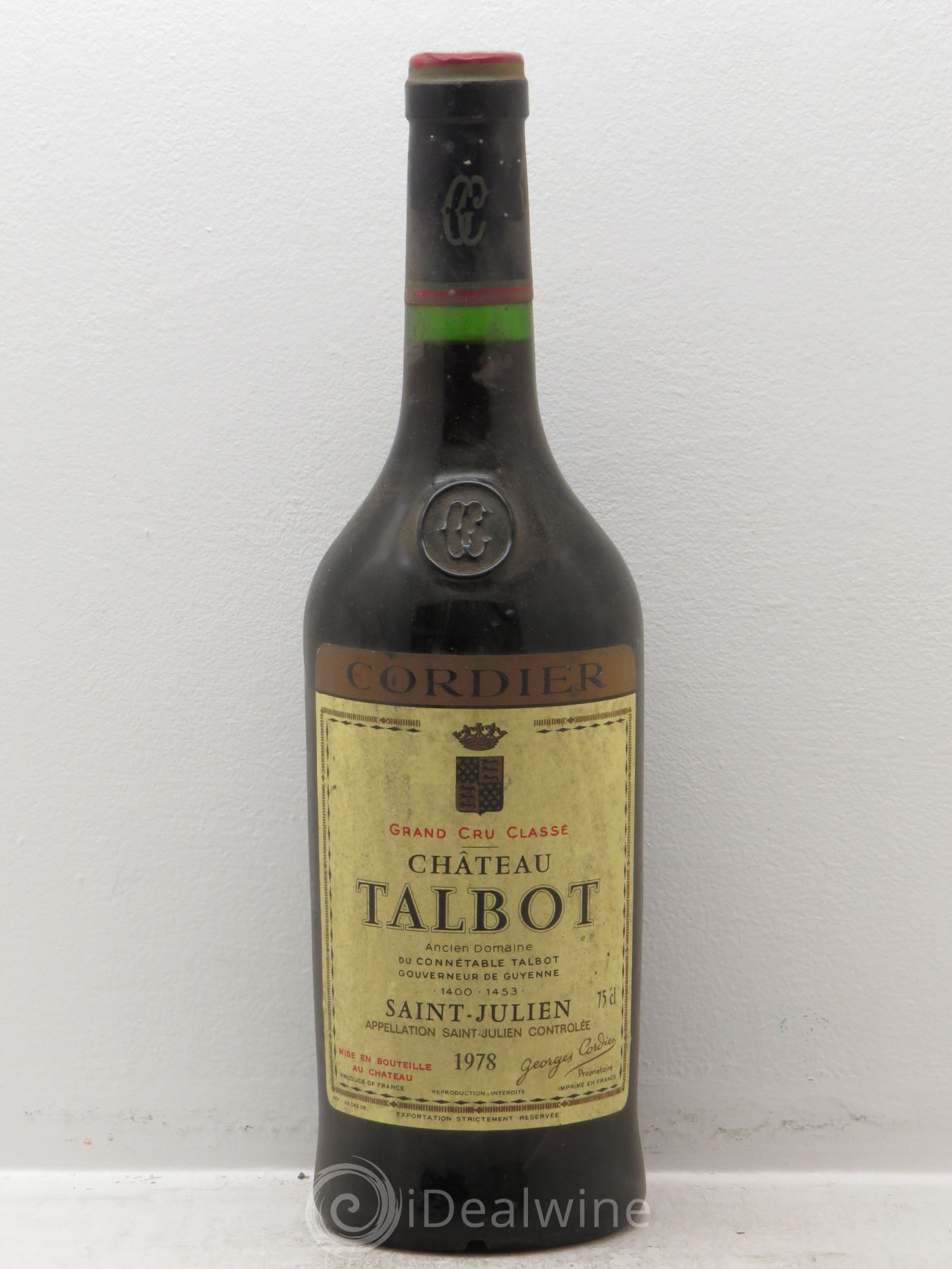 Château Talbot 4ème Grand Cru Classé (sans prix de réserve) 1978 - Lot de 1 bouteille - 0
