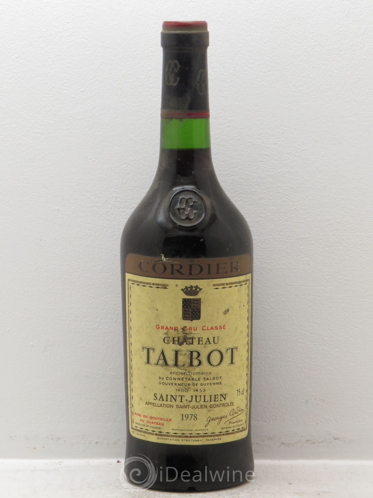 Château Talbot 4ème Grand Cru Classé (senza prezzo di riserva) 1978 - Lotto di 1 bottiglia - 0